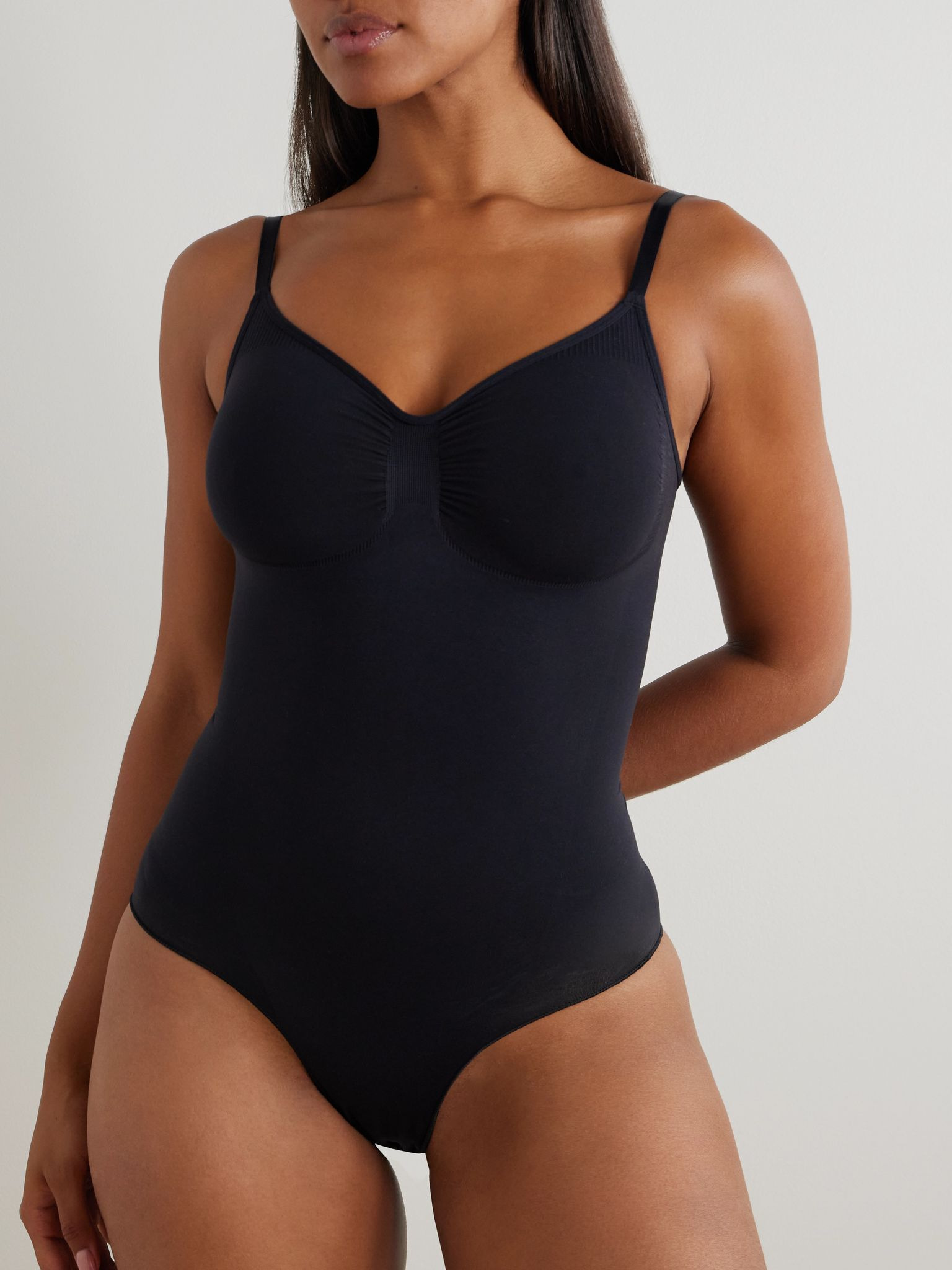 Seamless Sculpt Brief Bodysuit - Onyx Black - 5