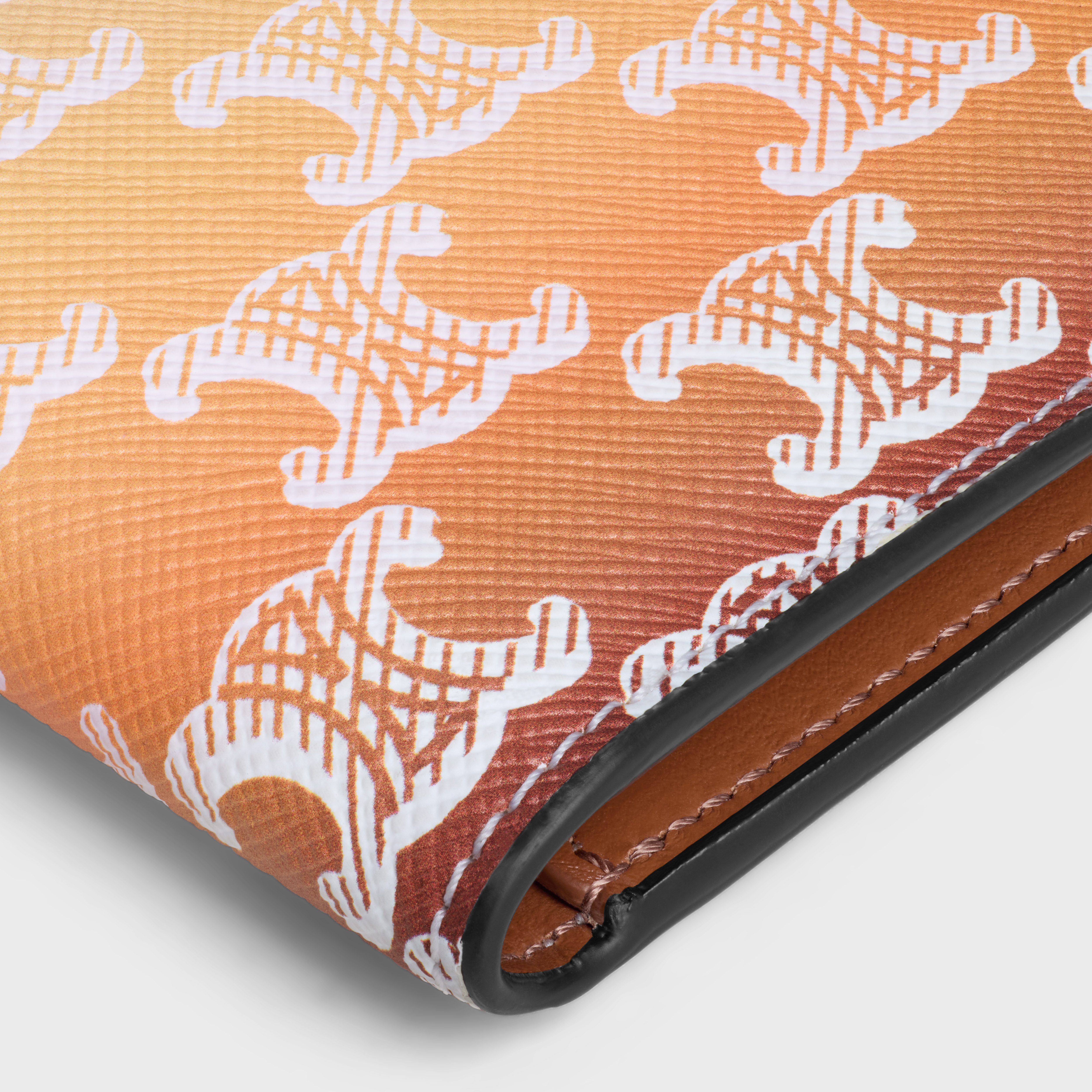 VERTICAL CARD HOLDER in TRIOMPHE CANVAS SUNSET - 4