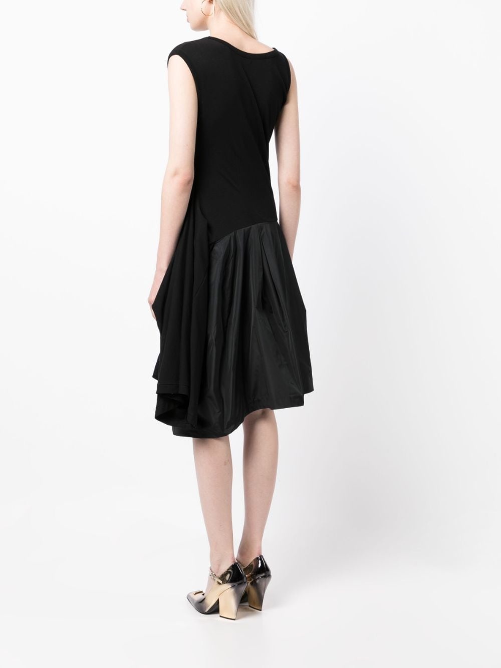 draped-detail dress - 4