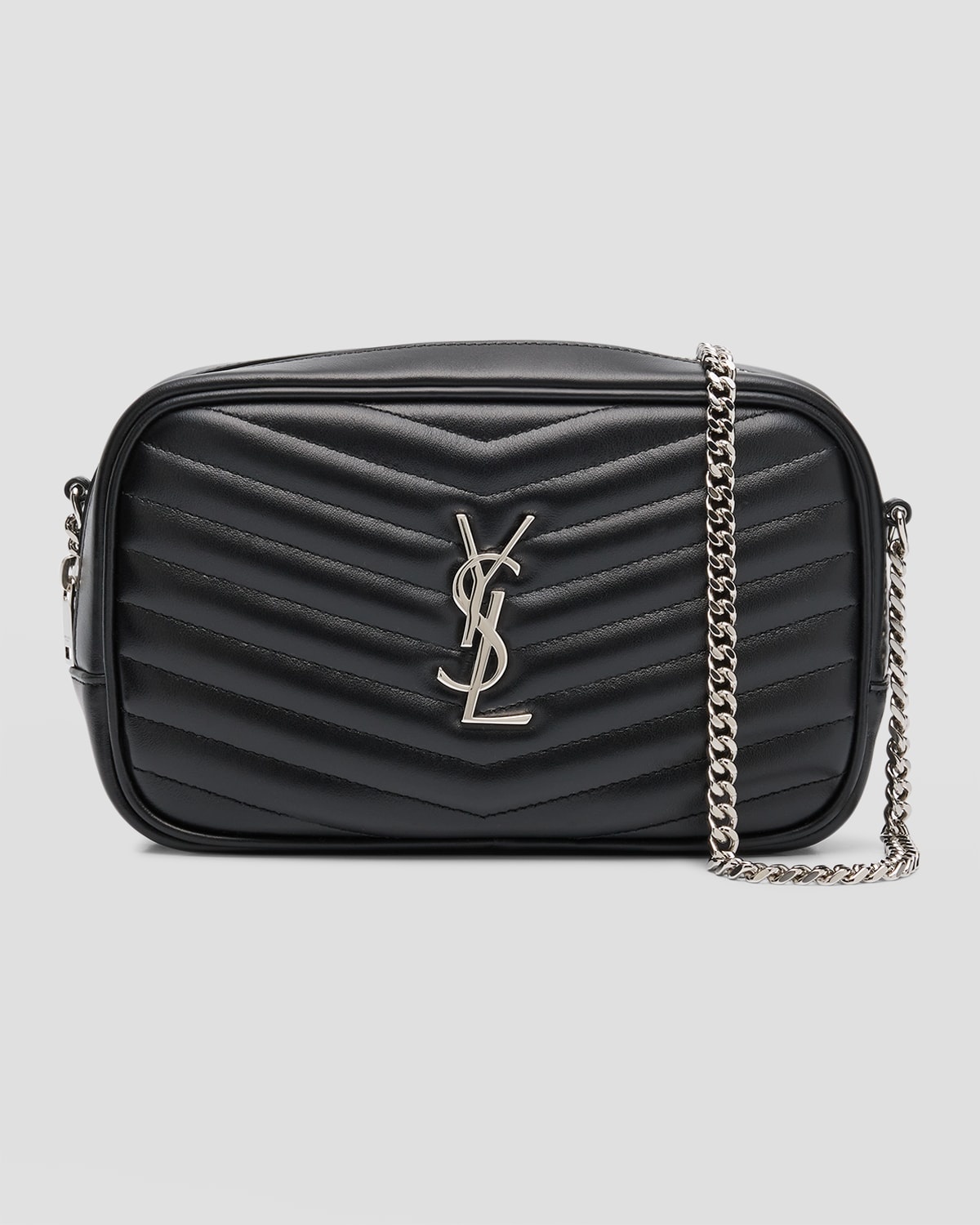 Lou Mini YSL Camera Bag in Smooth Quilted Leather - 1