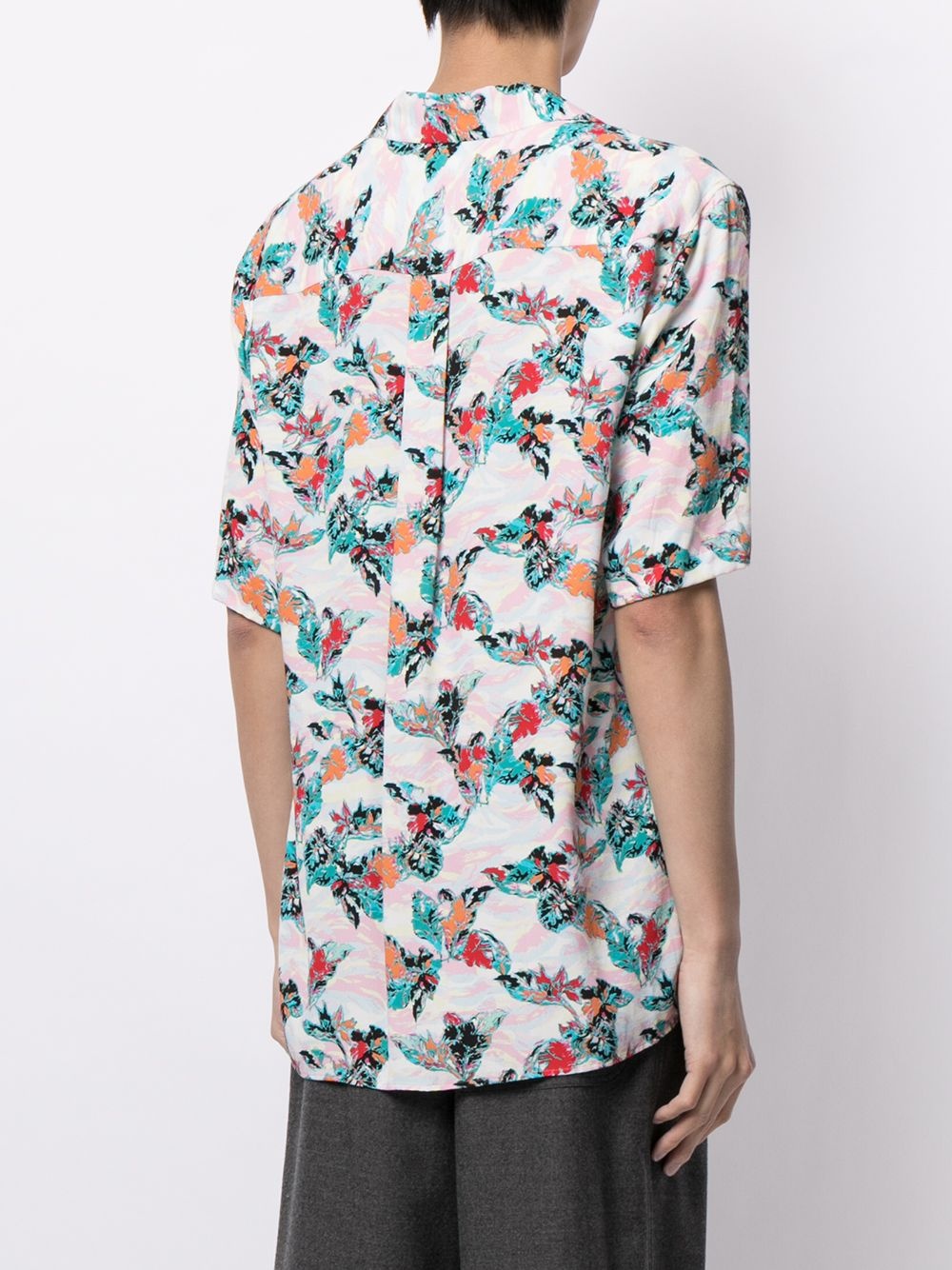 floral-print shirt - 4
