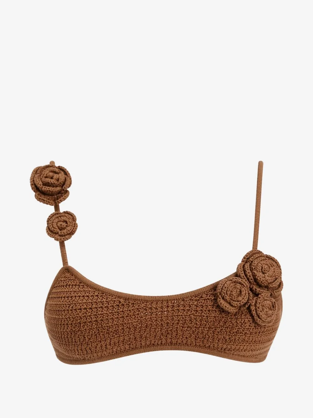 Adrienne floral-detail crochet bikini top - 1