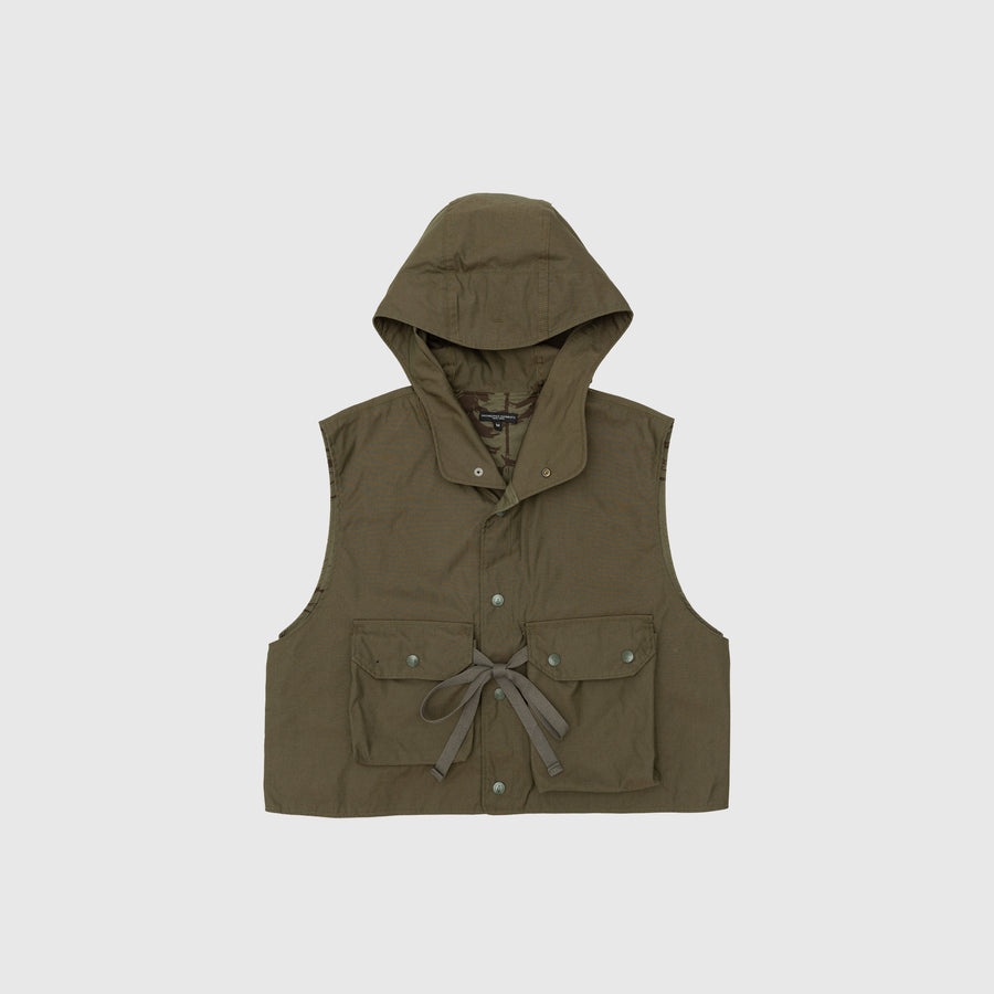 CP WEATHER HOODED SHORT VEST - 1