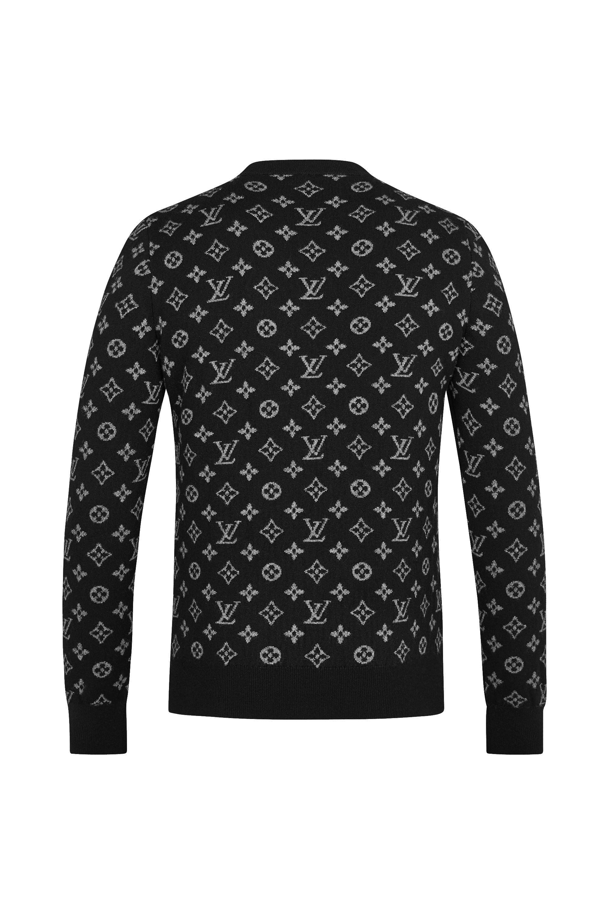 Half And Half Monogram Crewneck  - 1