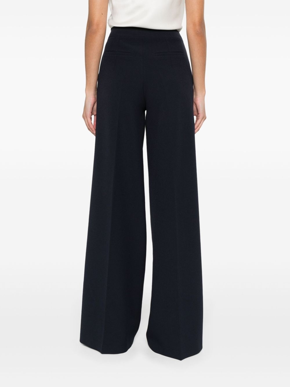 crepe wide trousers - 4