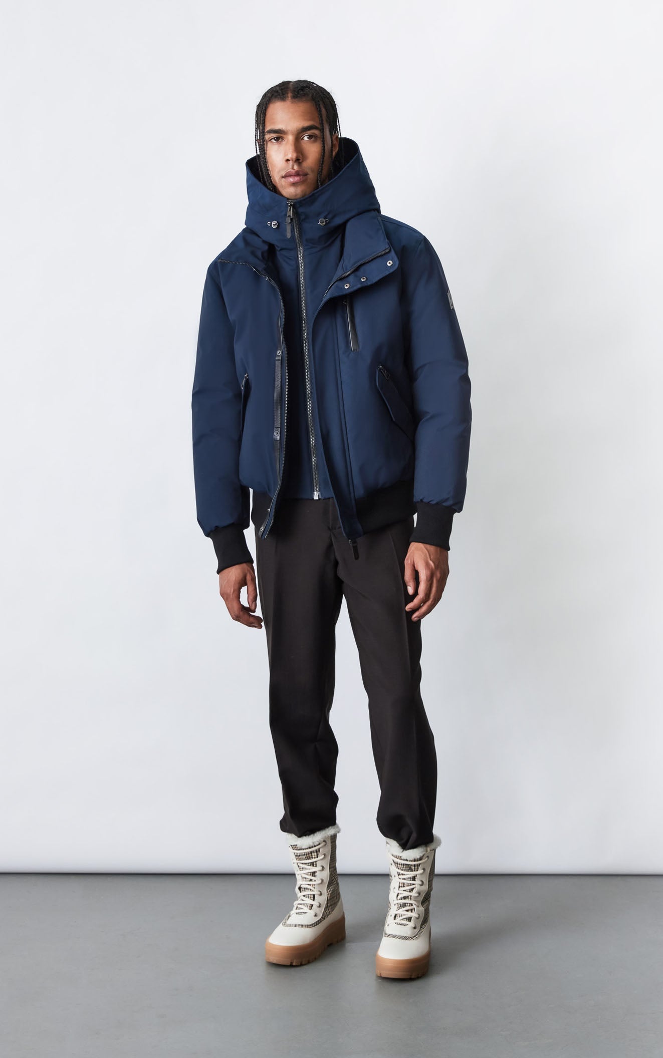 美品 mannish duck down jacket ブラック SAVE THE DUCK JUNCUS HOODED JACKET - SAVE THE DUCK - Finizio