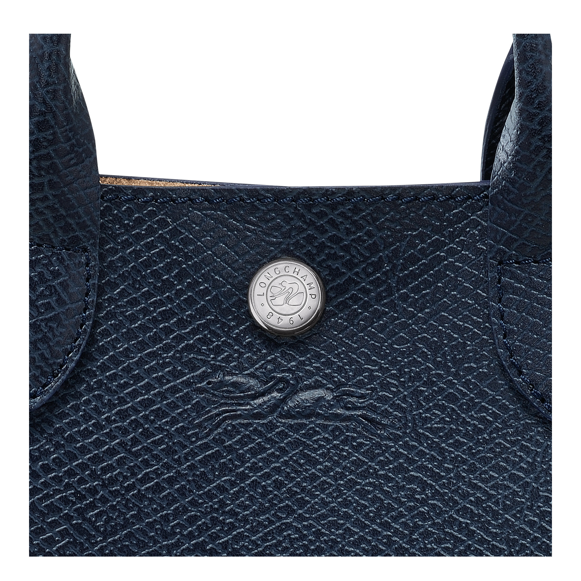 Épure XS Tote bag Navy - Leather - 3
