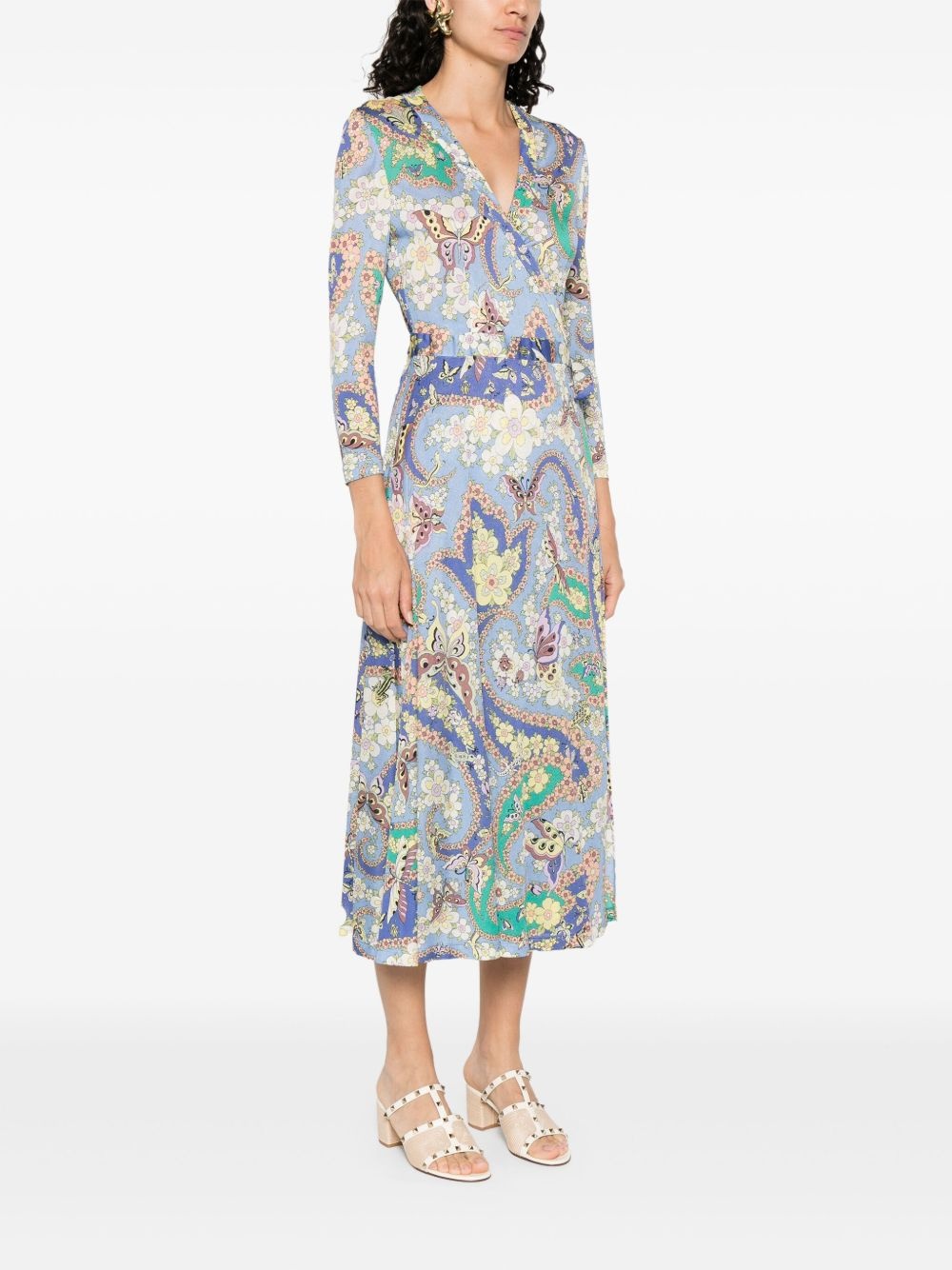 floral-print dress - 3