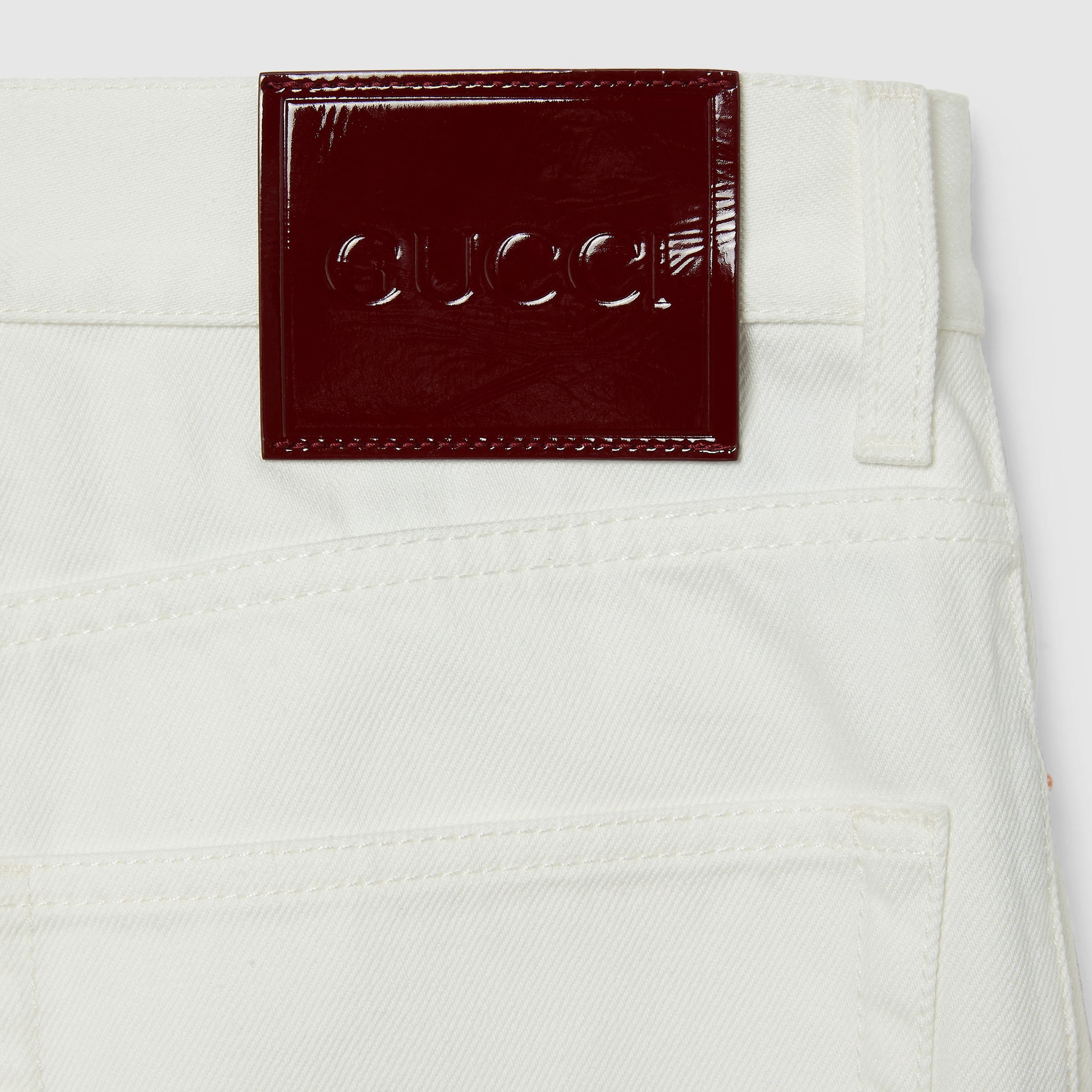 Tapered fit denim pants - 7