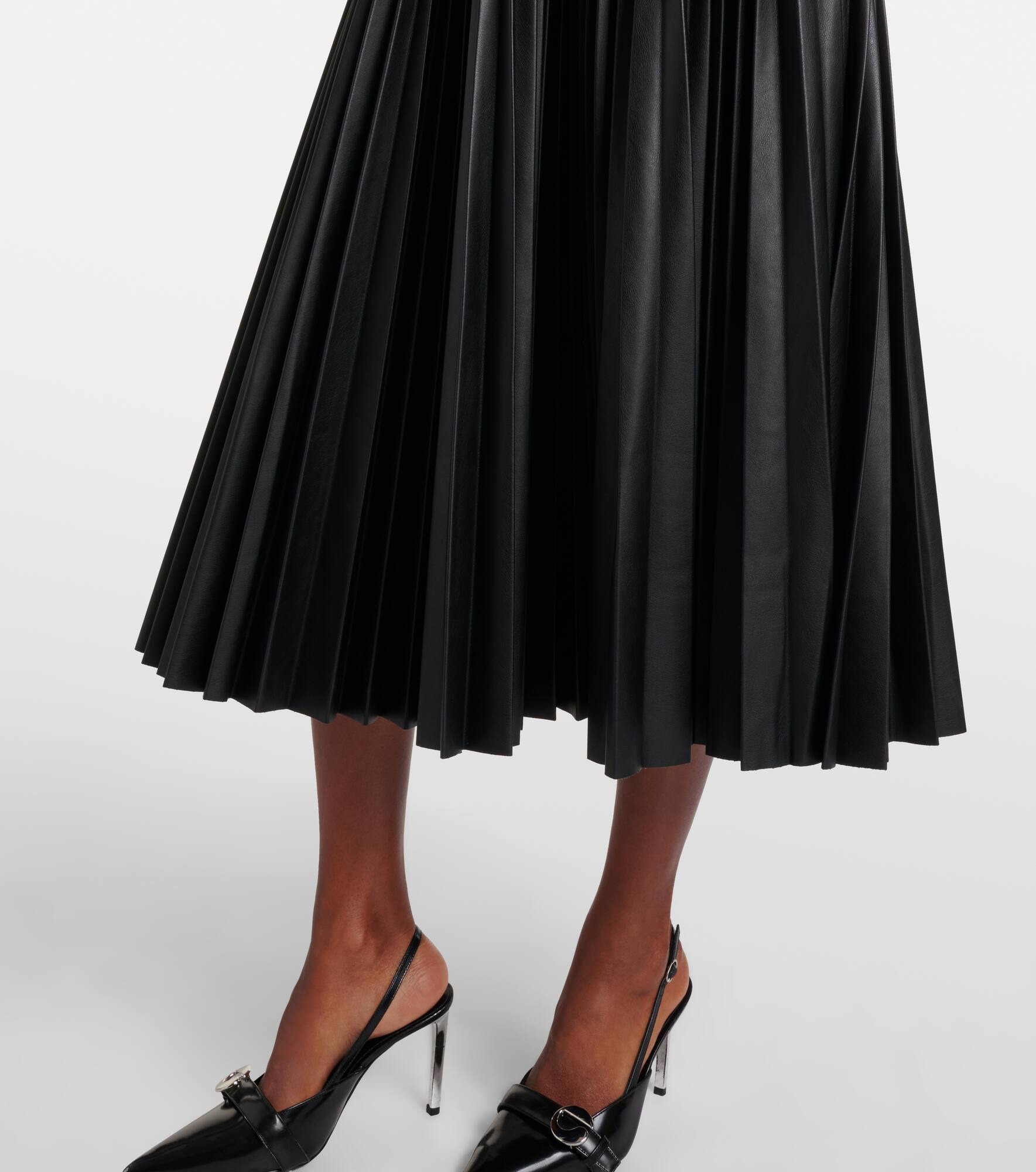 Abilene knitted pleated midi dress - 6
