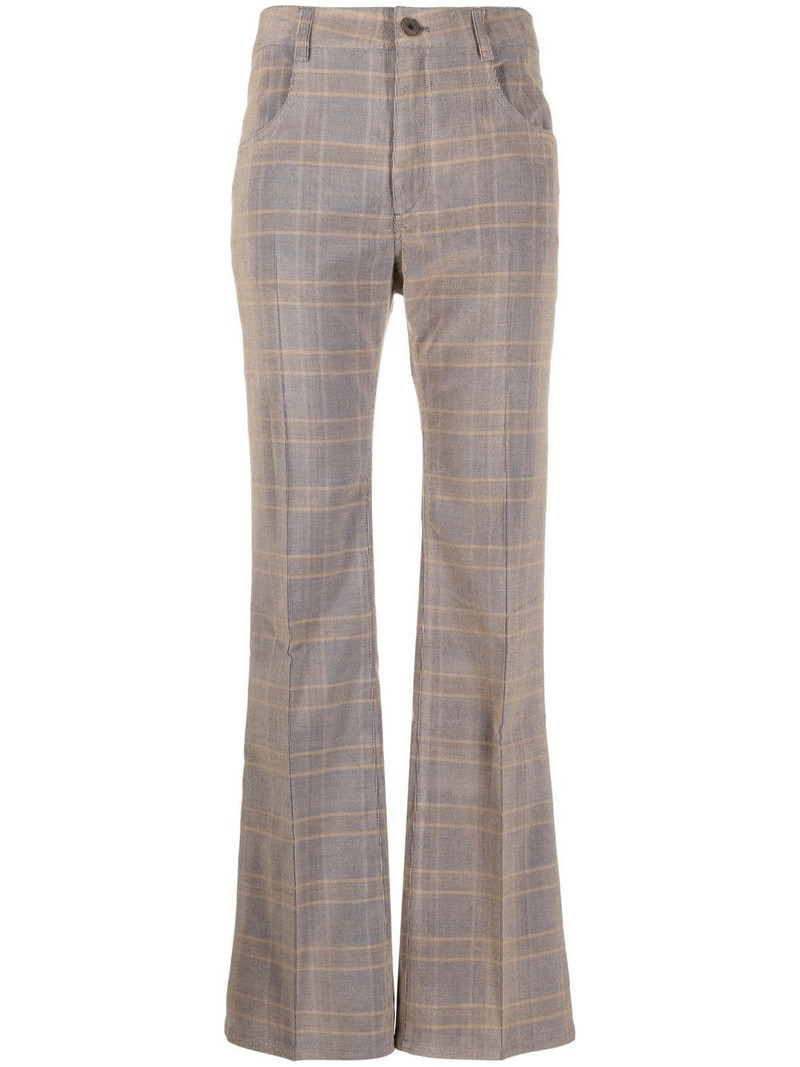 high-waisted flared pants 1