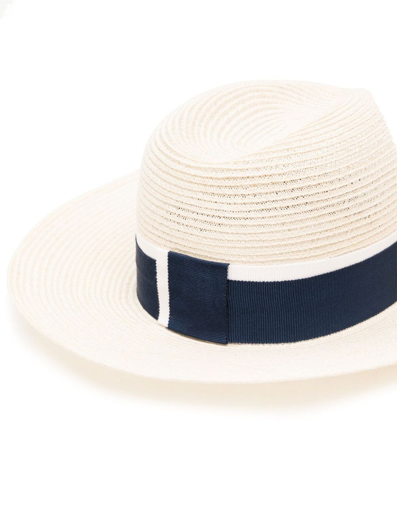 MAISON MICHEL Henrietta straw fedora hat outlook