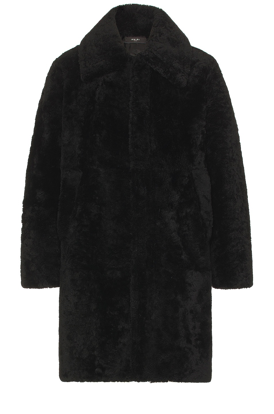 3/4 Zip Front Shearling Coat - 1