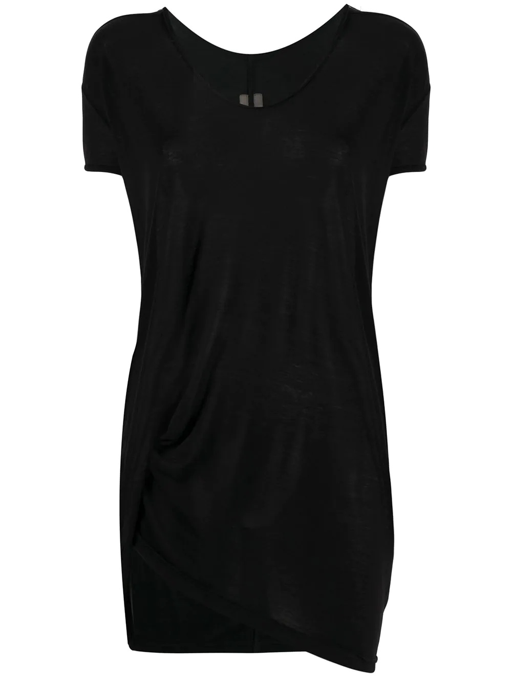 short sleeve draped T-shirt - 1