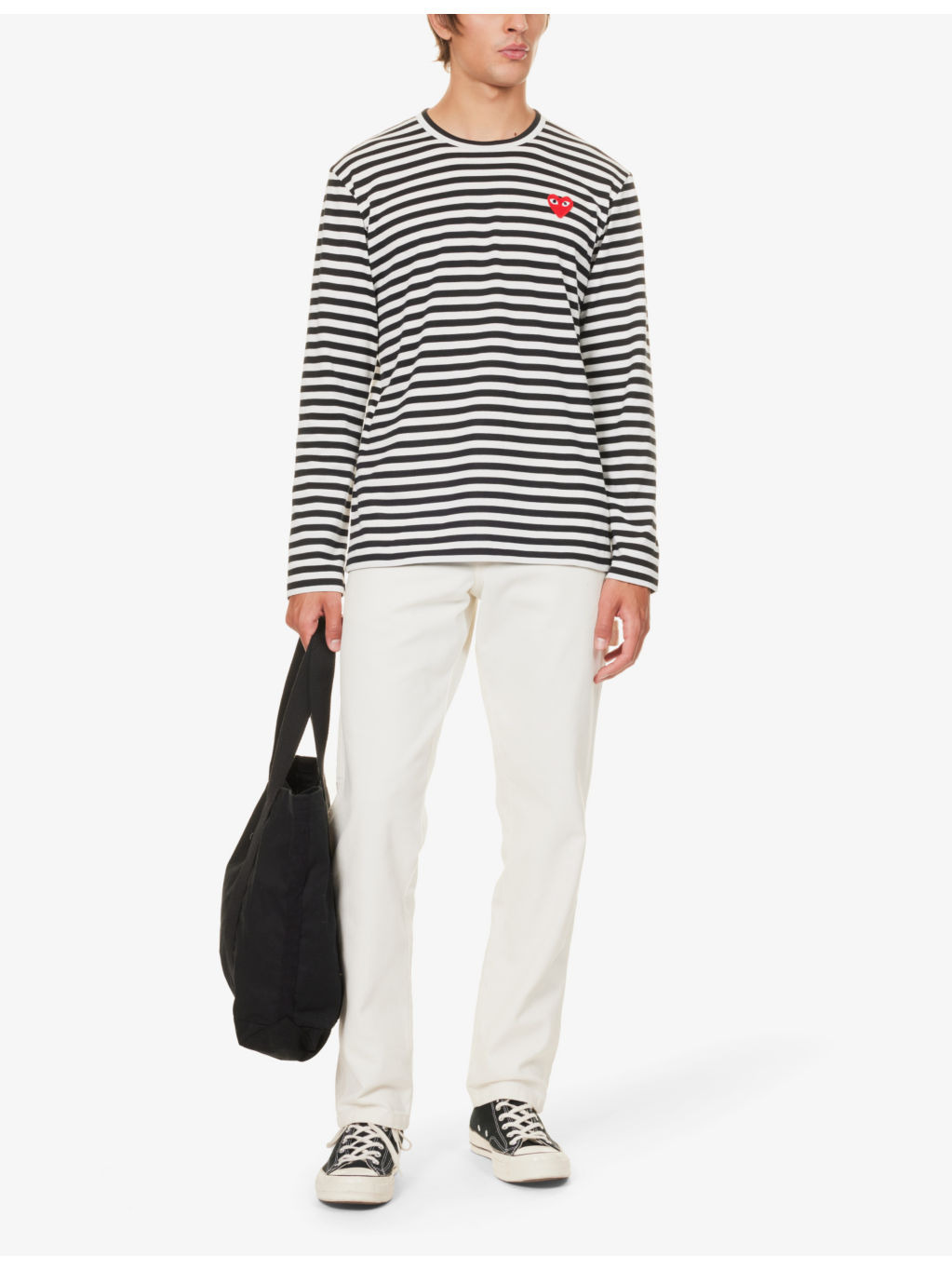 Striped cotton jumper - 3