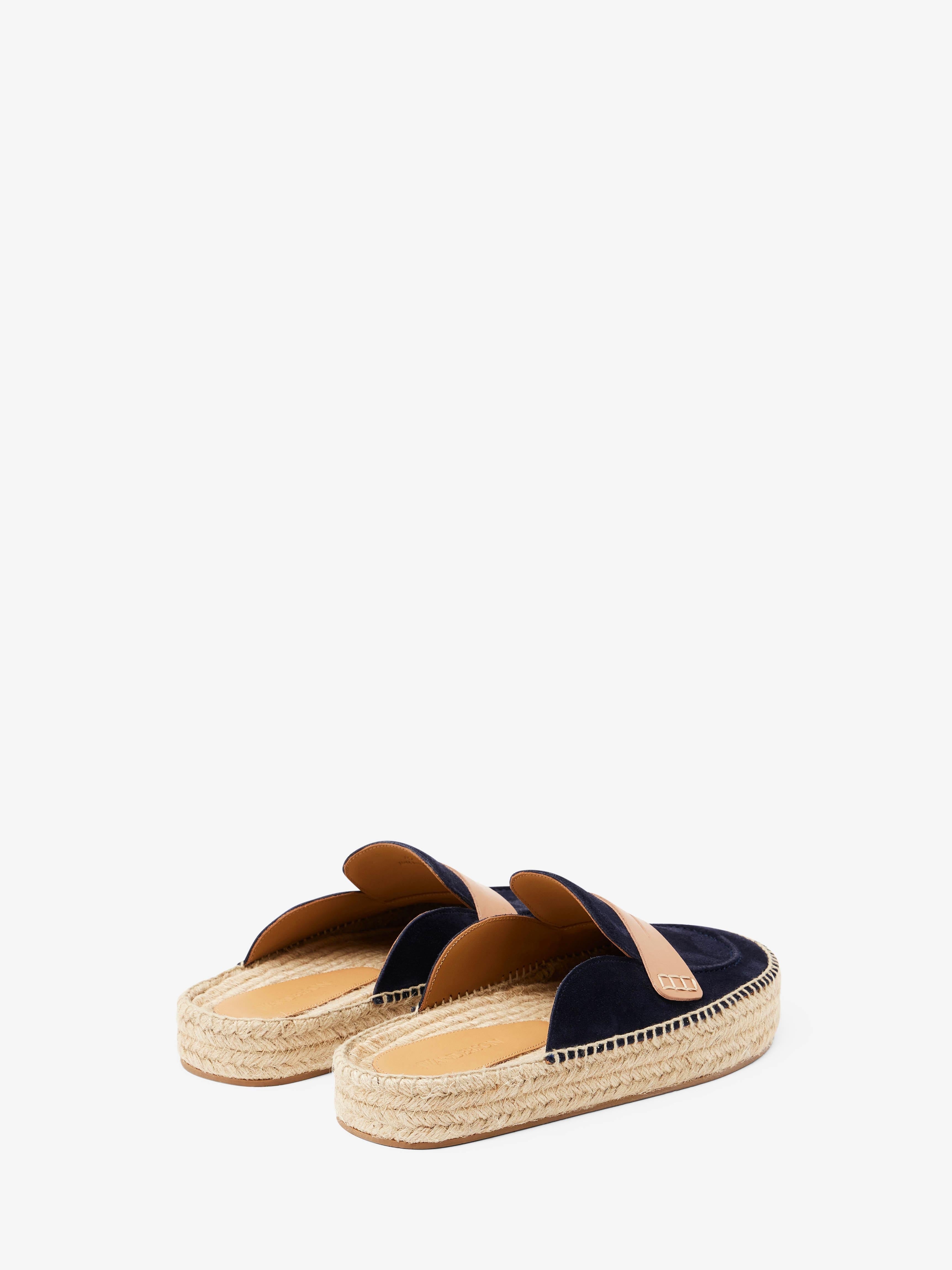 SUEDE ESPADRILLE LOAFER MULES - 3