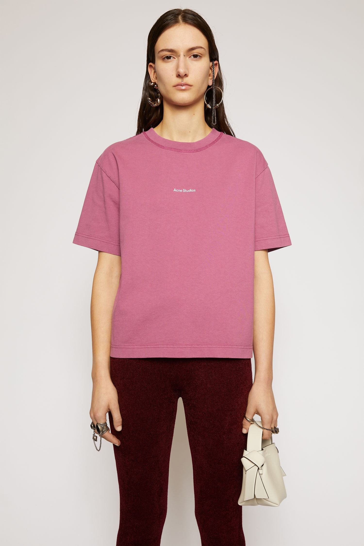 Logo-print t-shirt violet pink - 2