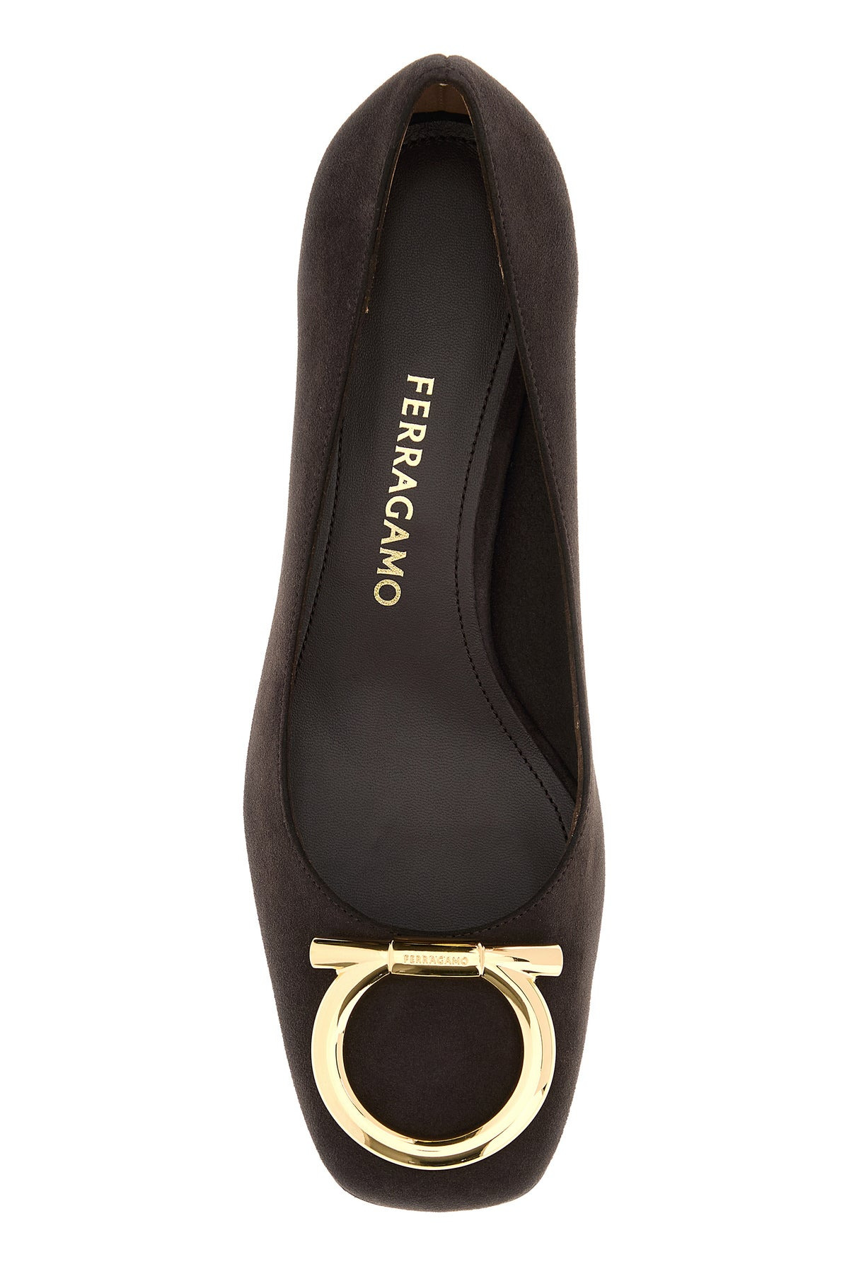 Dark brown suede Mara pumps - 4
