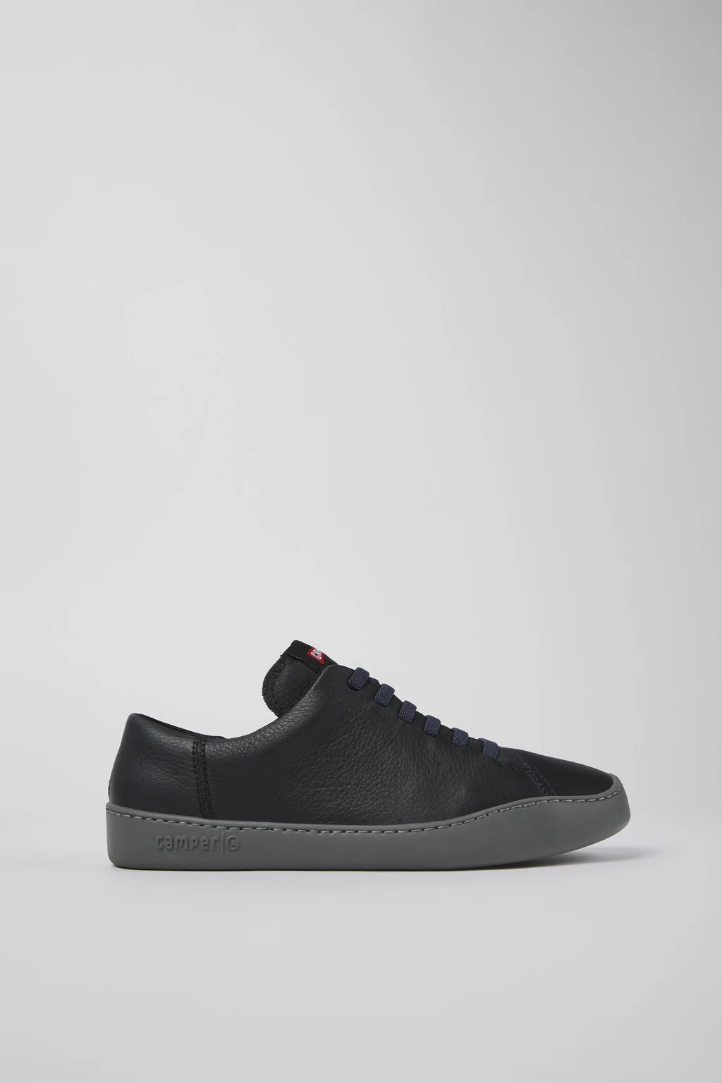 Black Leather Sneakers for Men. - 1