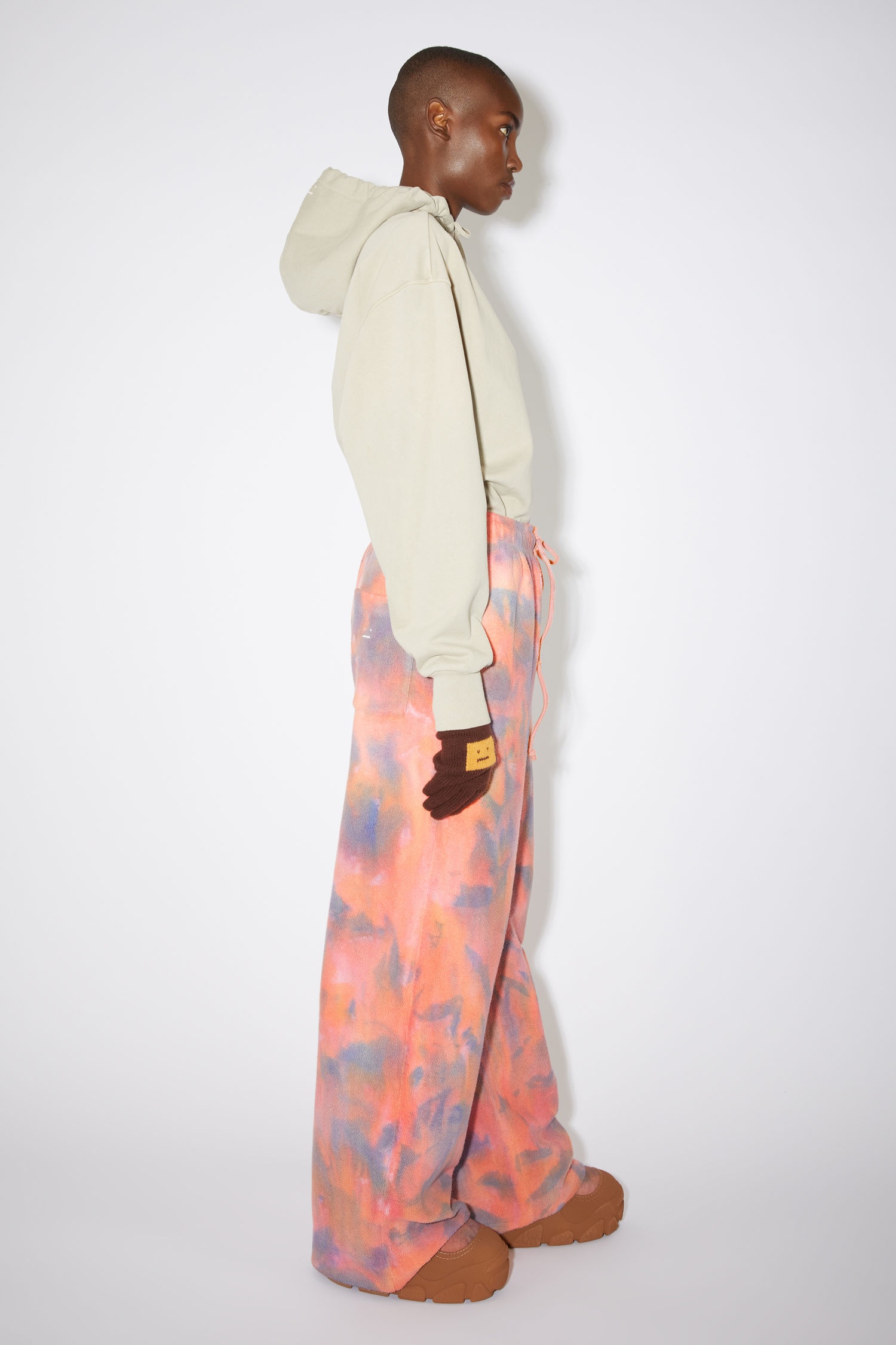 Cotton sweatpants - Peach orange - 4