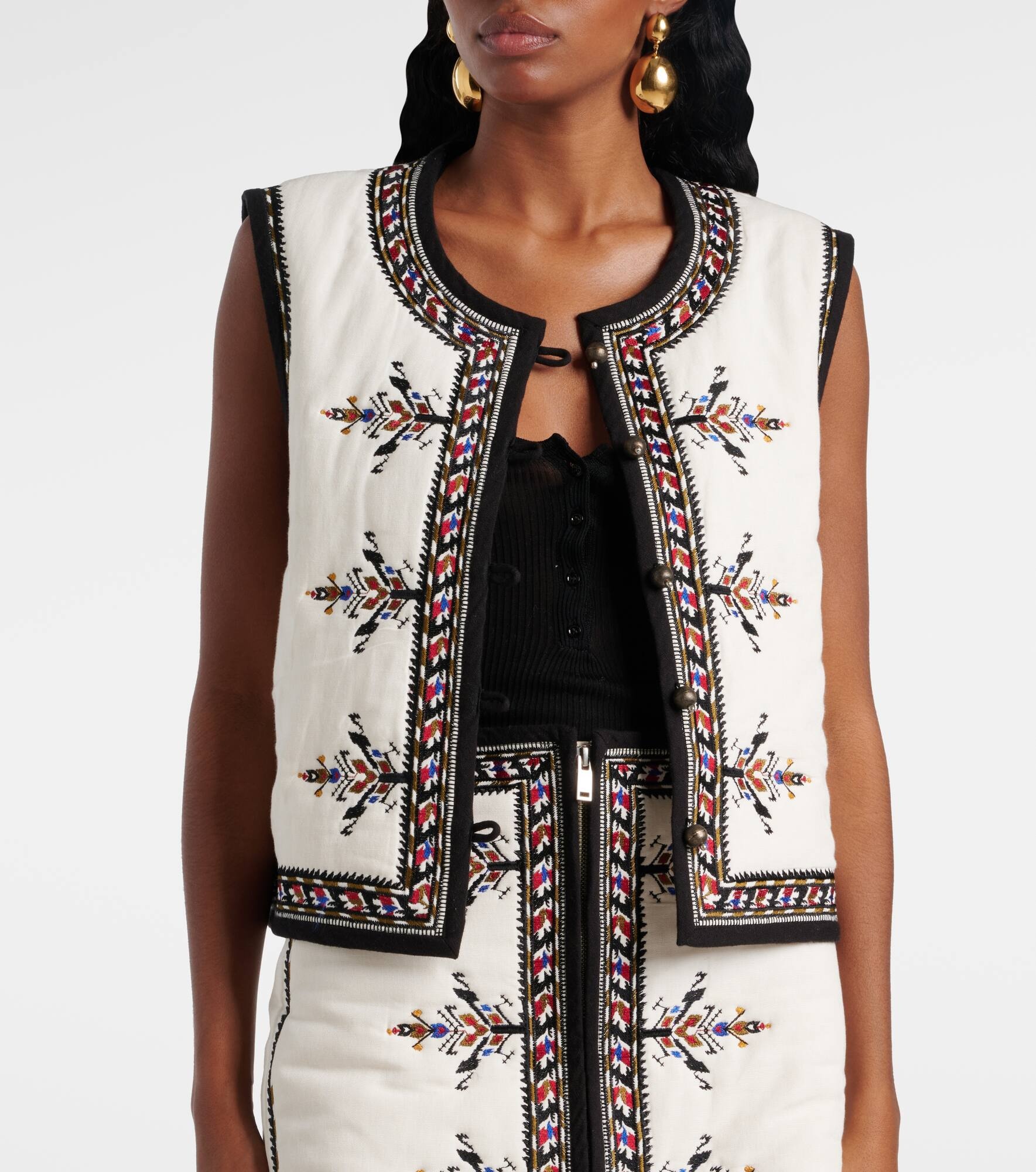 Zeana embroidered vest - 5