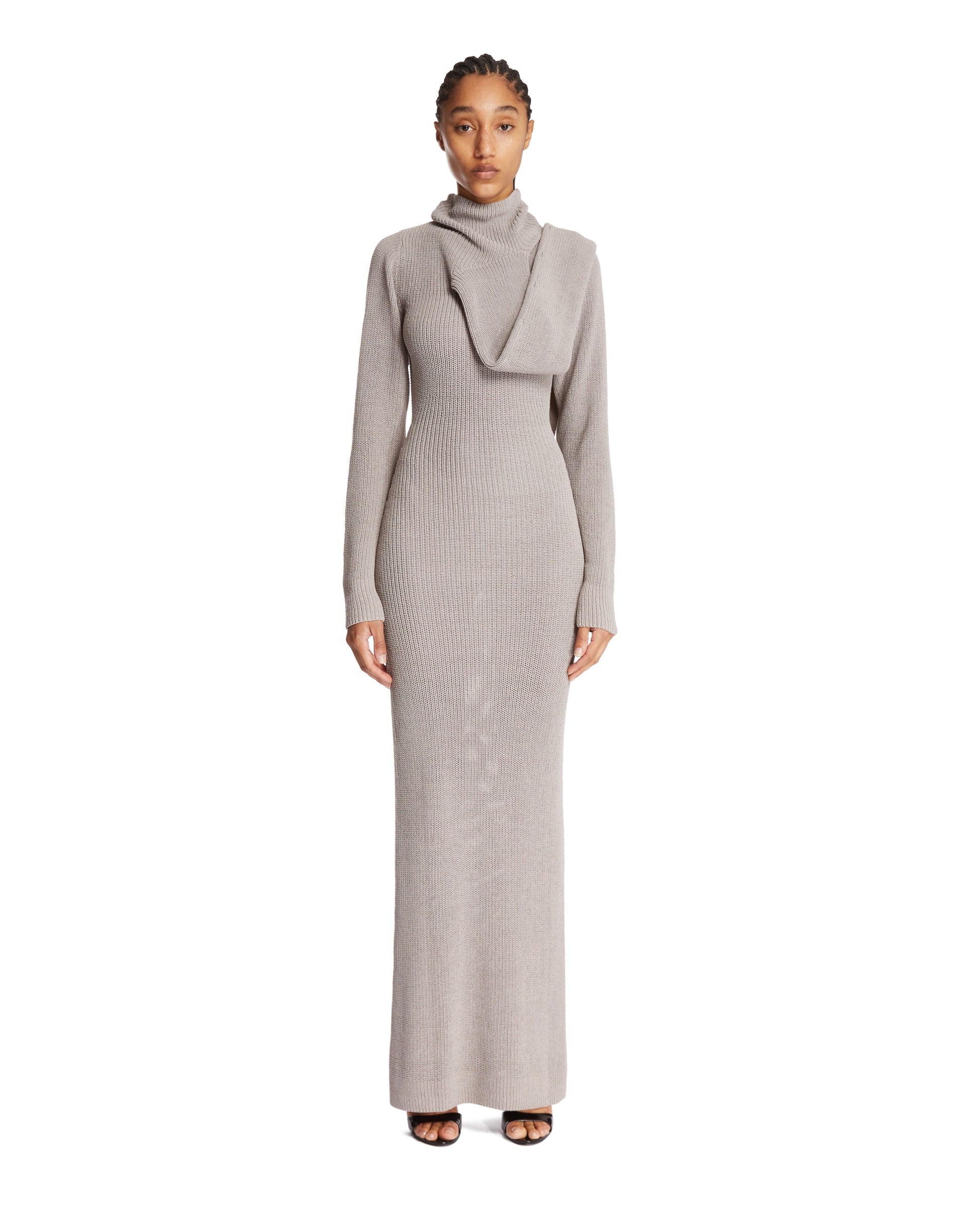 Gray Long Dress - 1