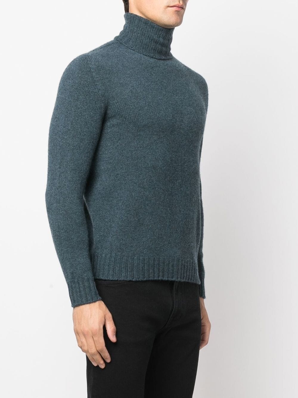 fine-knit roll-neck jumper - 3