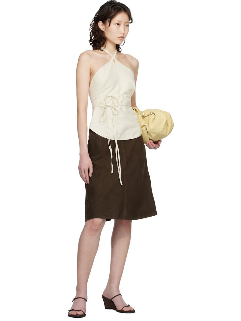 BASERANGE Off-White Wild Silk Mar Top outlook