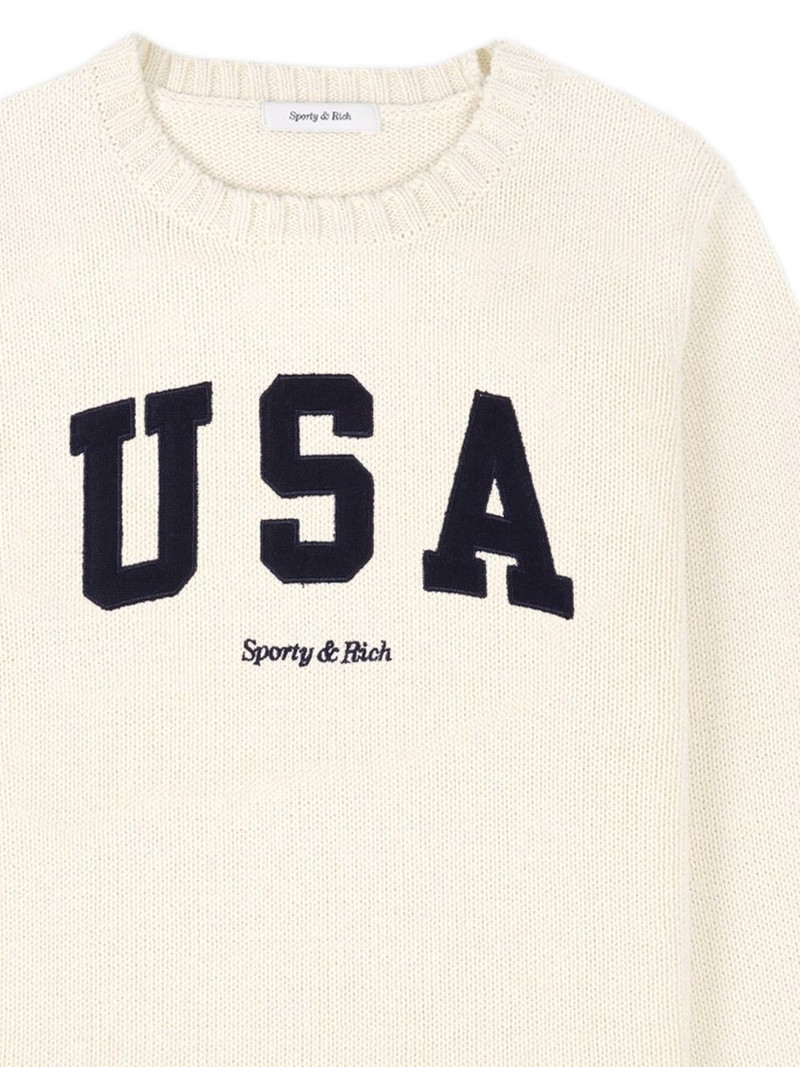 Sporty & Rich USA knitted sweater outlook