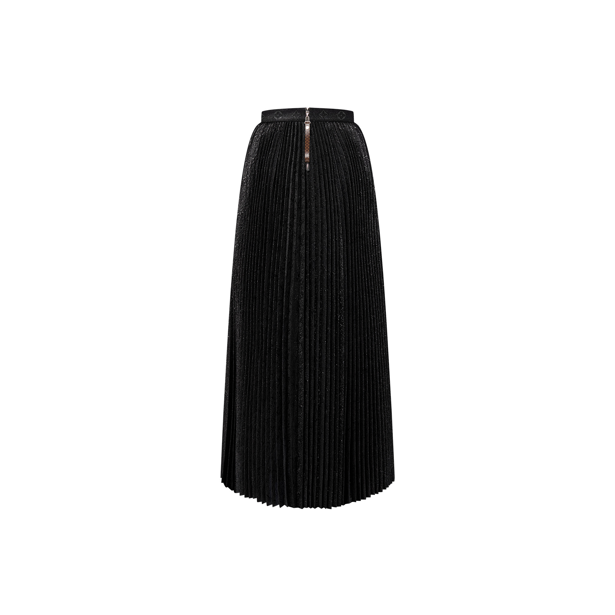 Monogram Jacquard Pleated Skirt - 3
