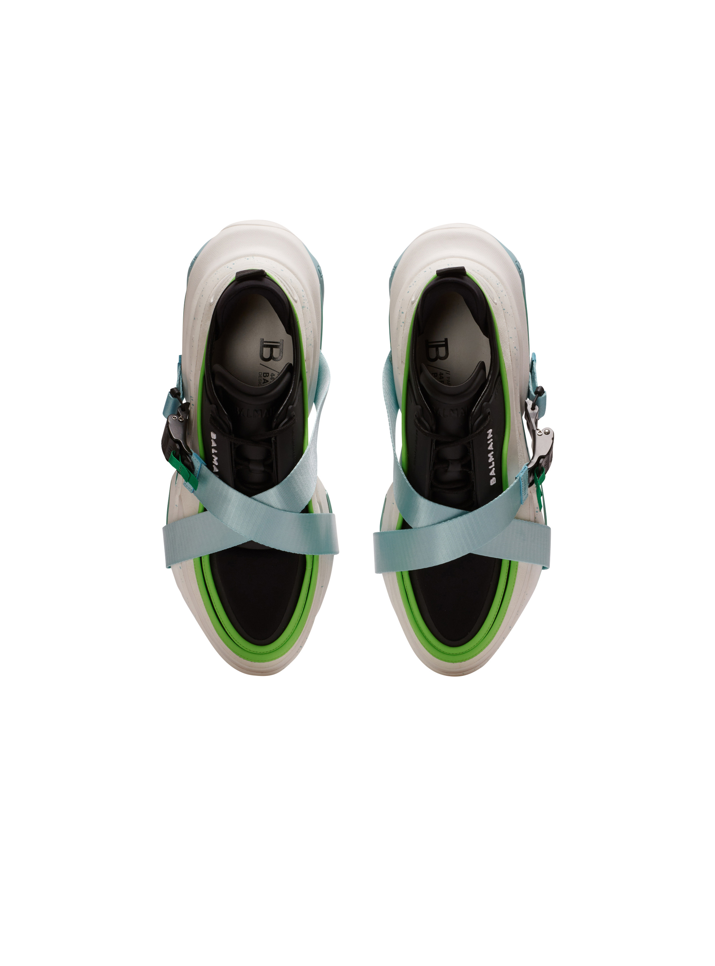 B-Bold low-top trainers in neoprene and suede - 3