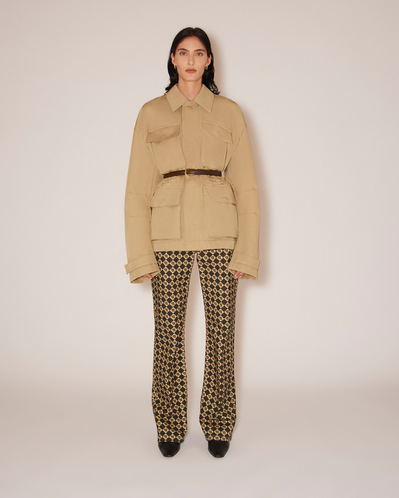 Nanushka WILL - Bonded-twill utalitarian jacket - Beige outlook