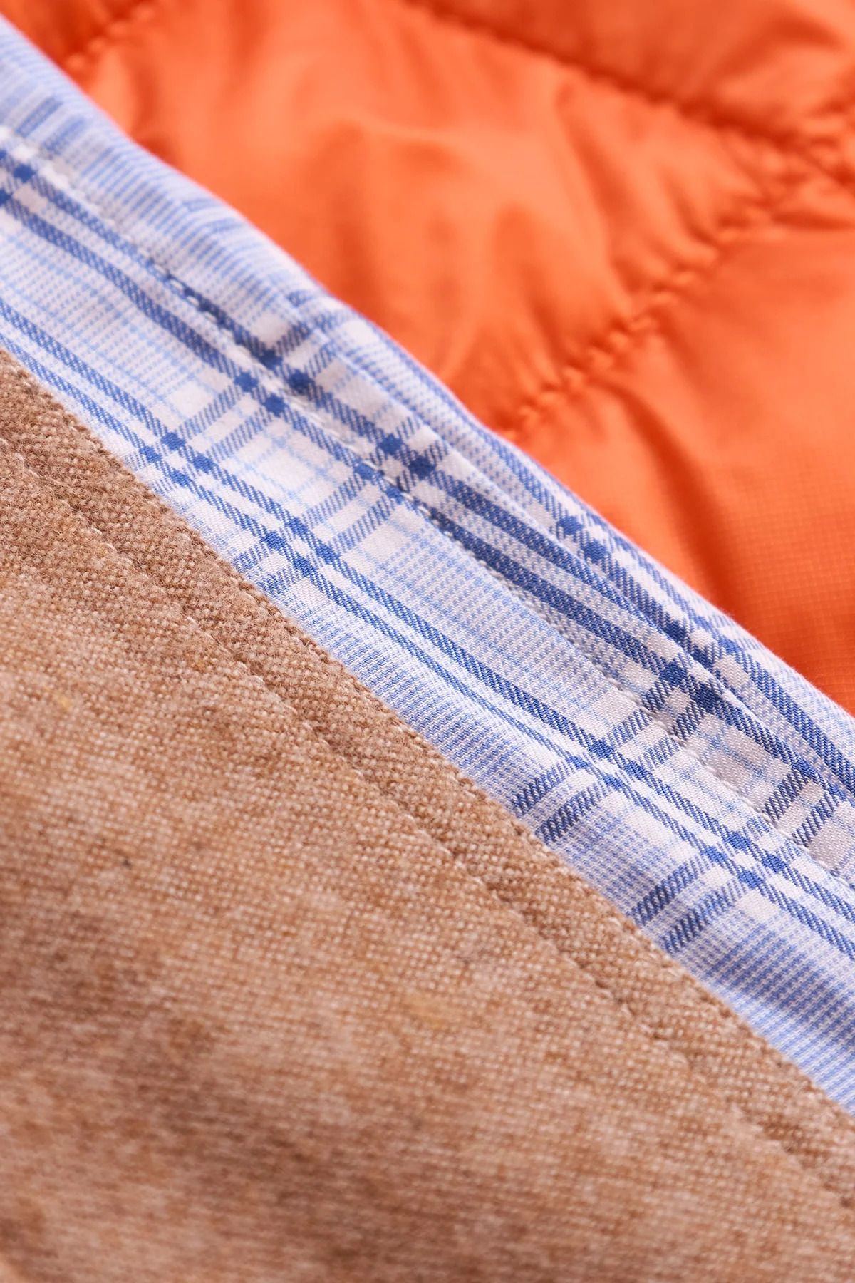 Junya Watanabe Man Check Shirt With Padded Back Blue - 5