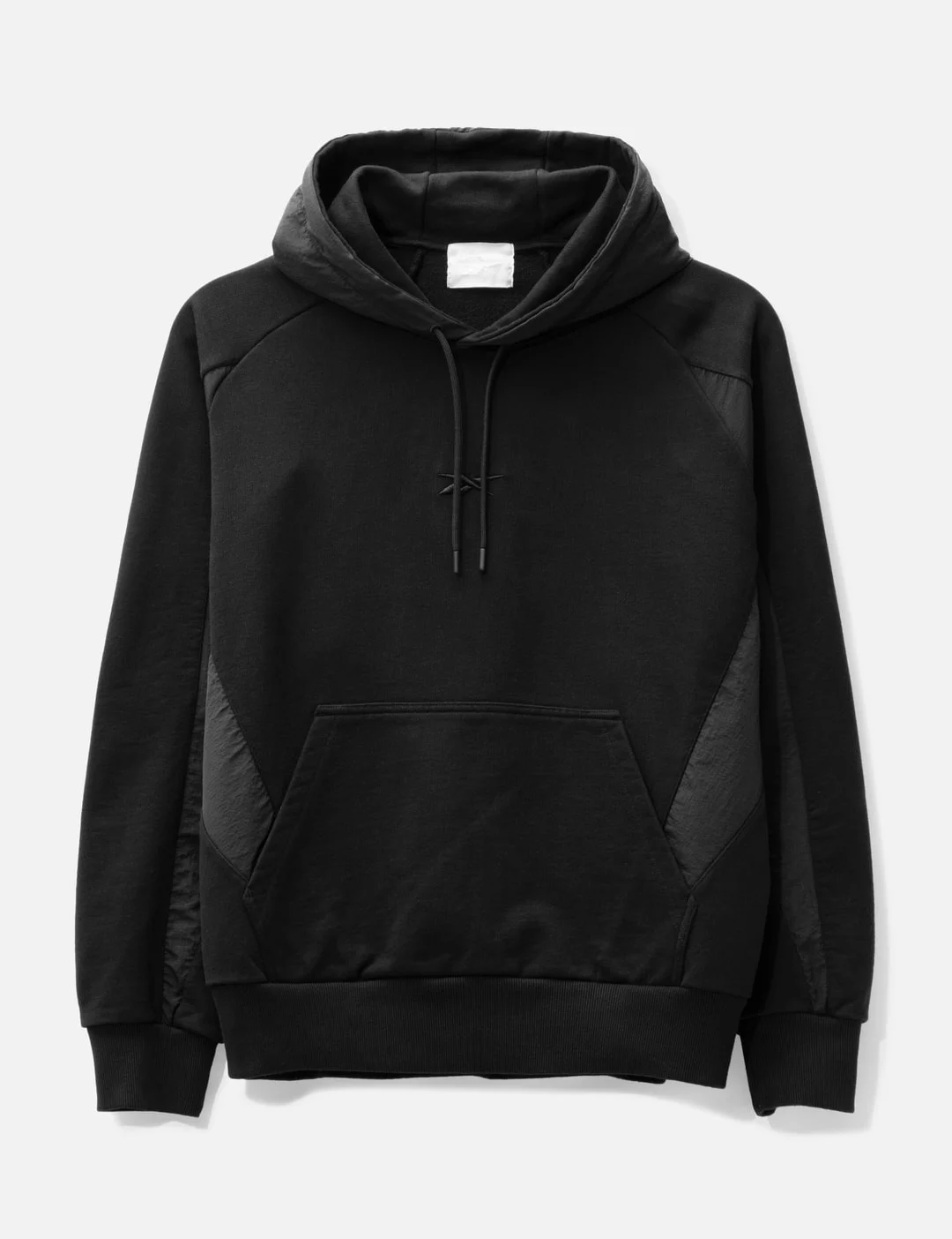 WOVEN BLOCKED HOODIE - 1