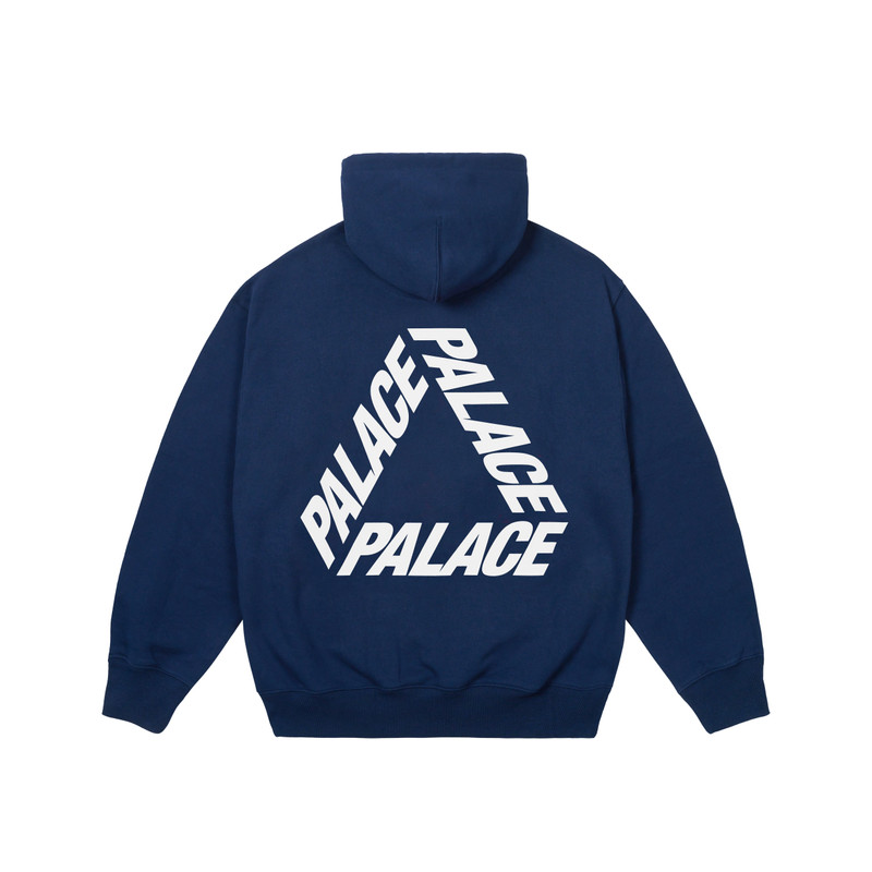 PALACE P3 PRINT HOOD NAVY outlook
