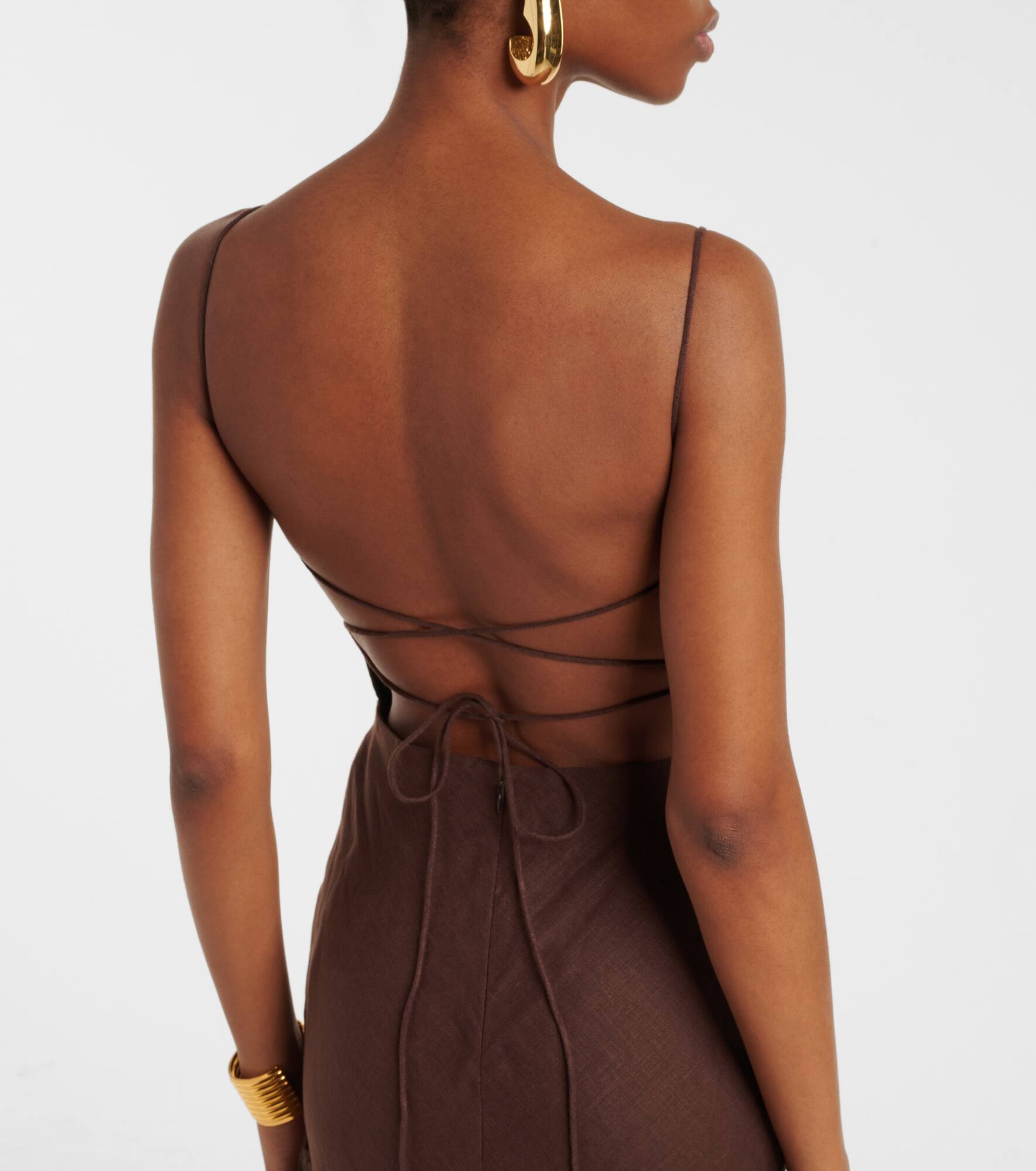 Linen maxi dress - 6