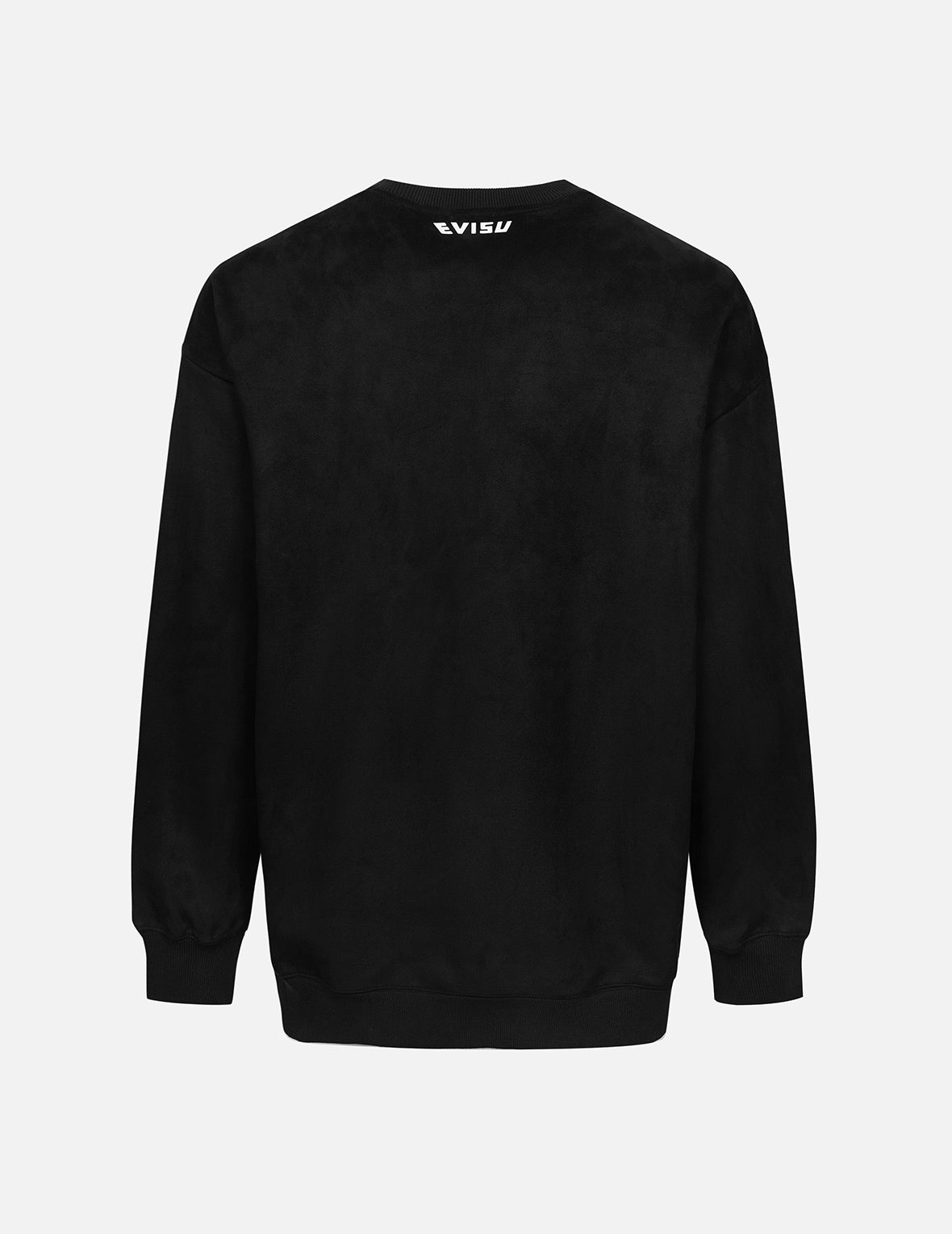 Faux Diamond Seagull Embroidery Loose Fit Sweatshirt - 2