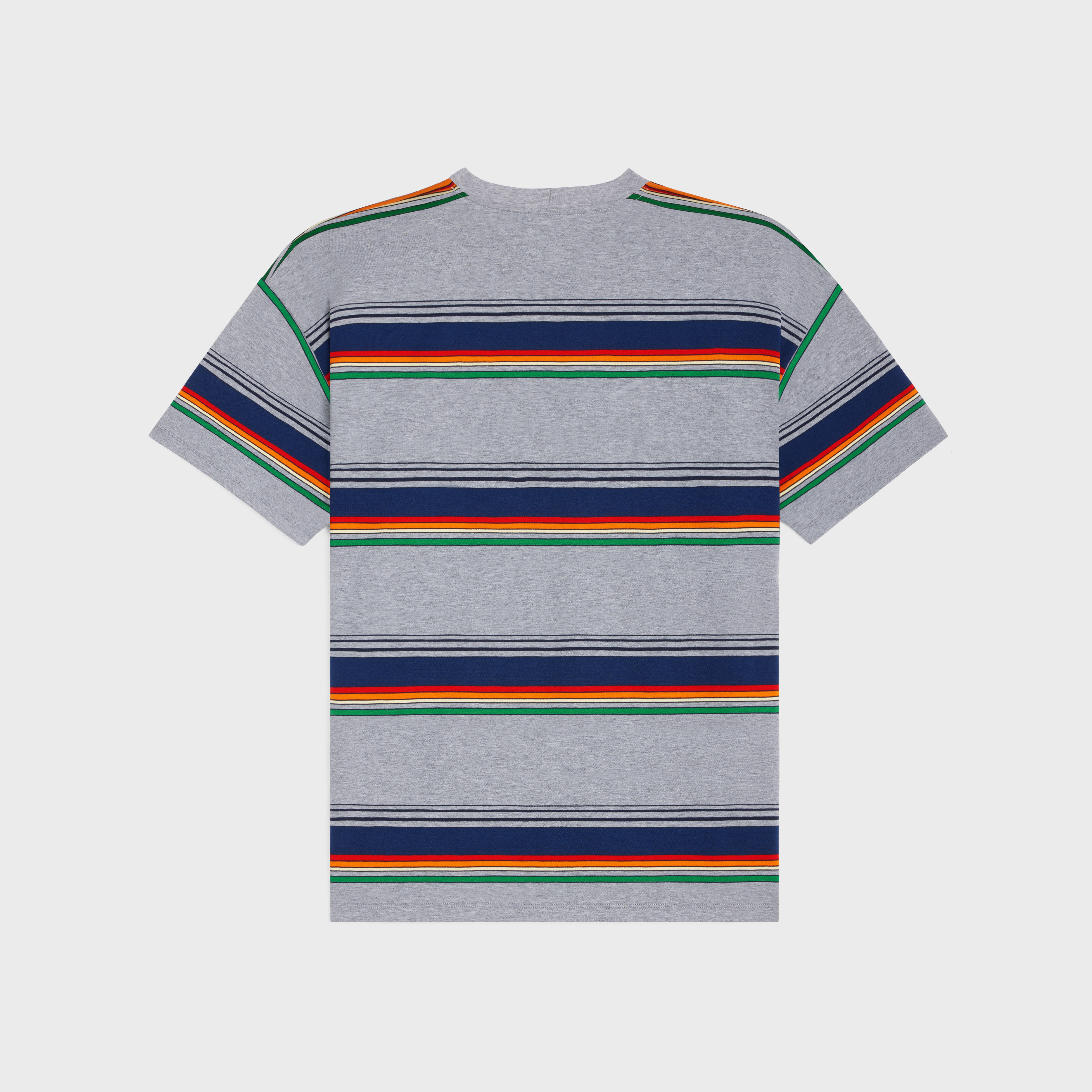 loose triomphe t-shirt in striped cotton jersey - 2