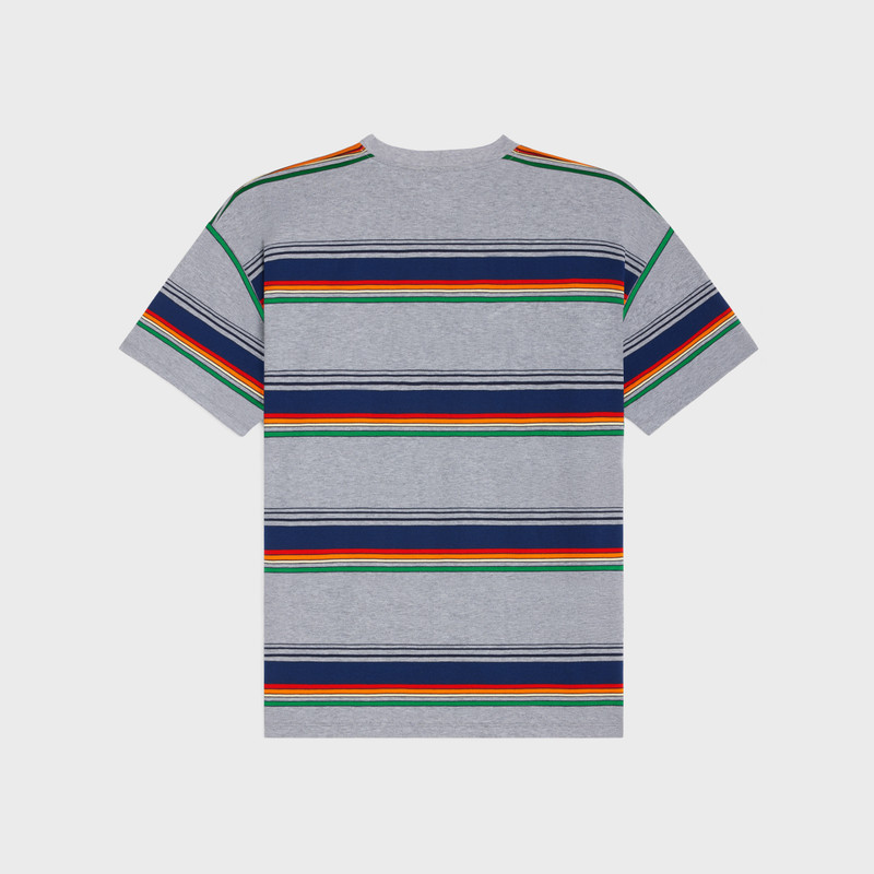 CELINE loose triomphe t-shirt in striped cotton jersey outlook