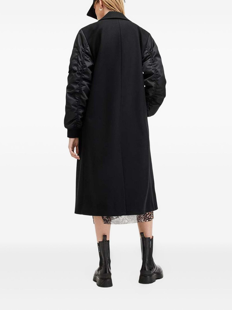 double-breasted bomber-sleeve coat 3