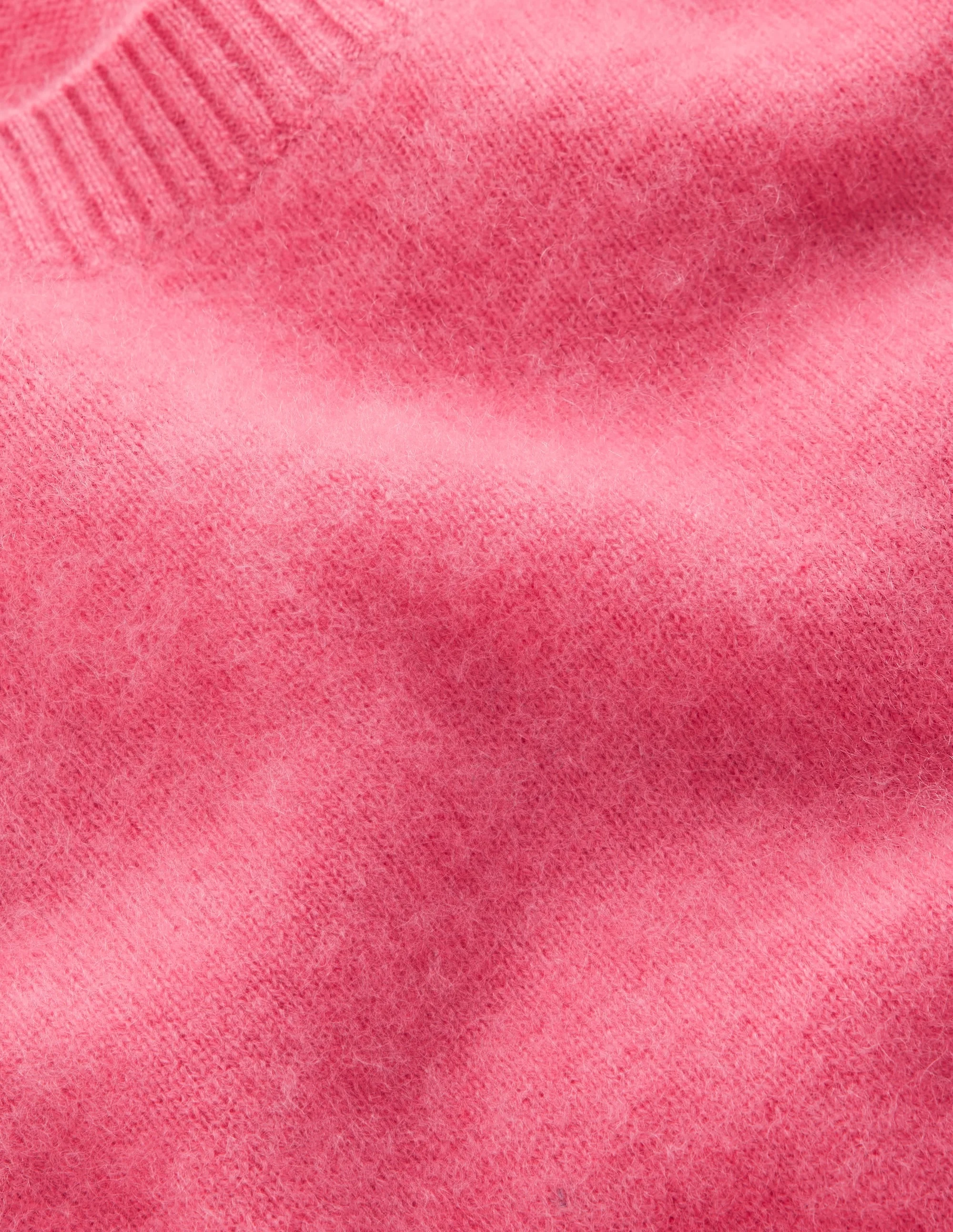 Kat Brushed Cashmere Sweater-Rose Pink - 1