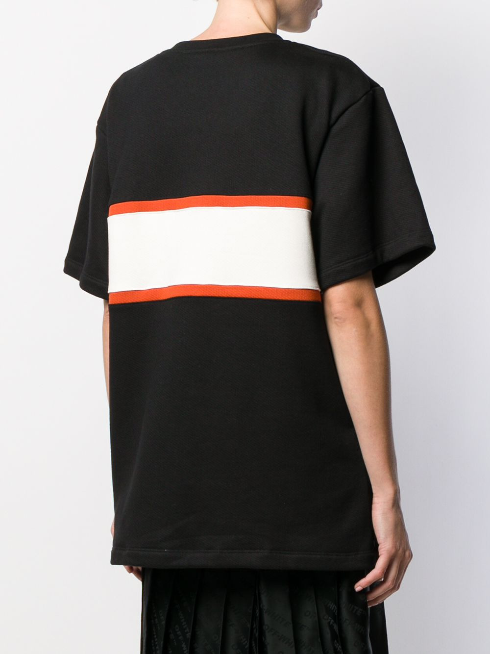 contrasting panels T-shirt dress - 4