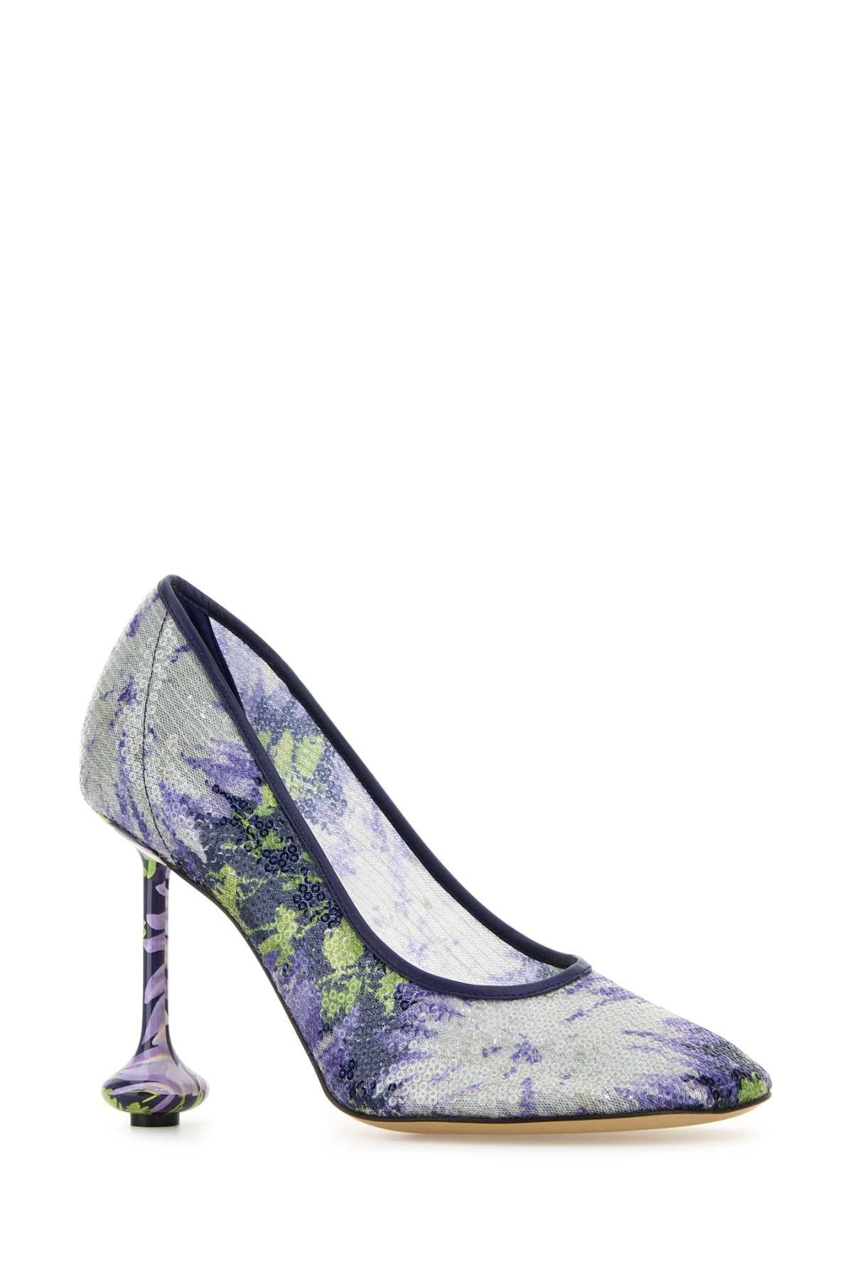 Loewe Women Embellished Mesh Toy Pumps - 2
