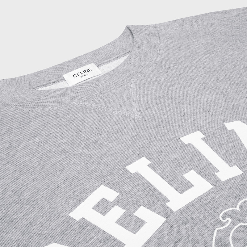 blason oversize sweatshirt in cotton fleece 3