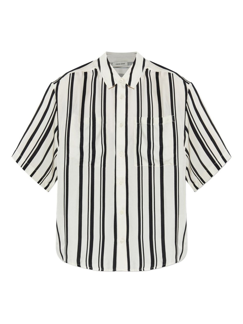 striped short-sleeve shirt 1