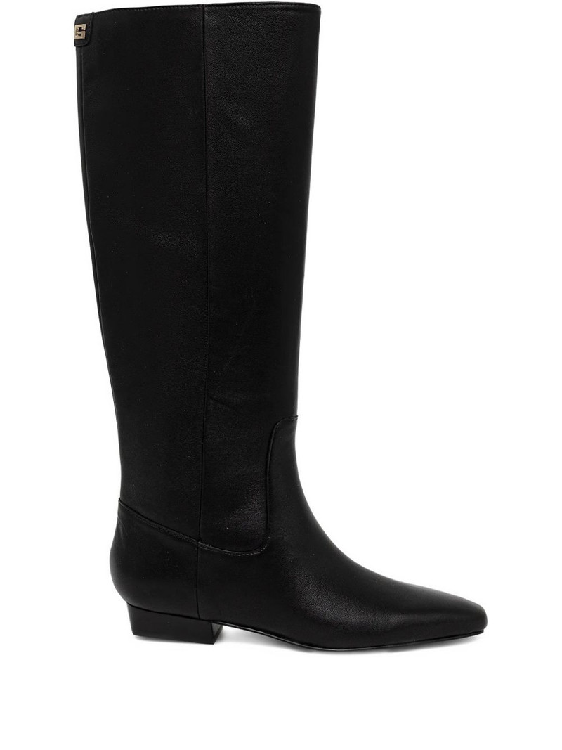 pointed knee-high boots 1