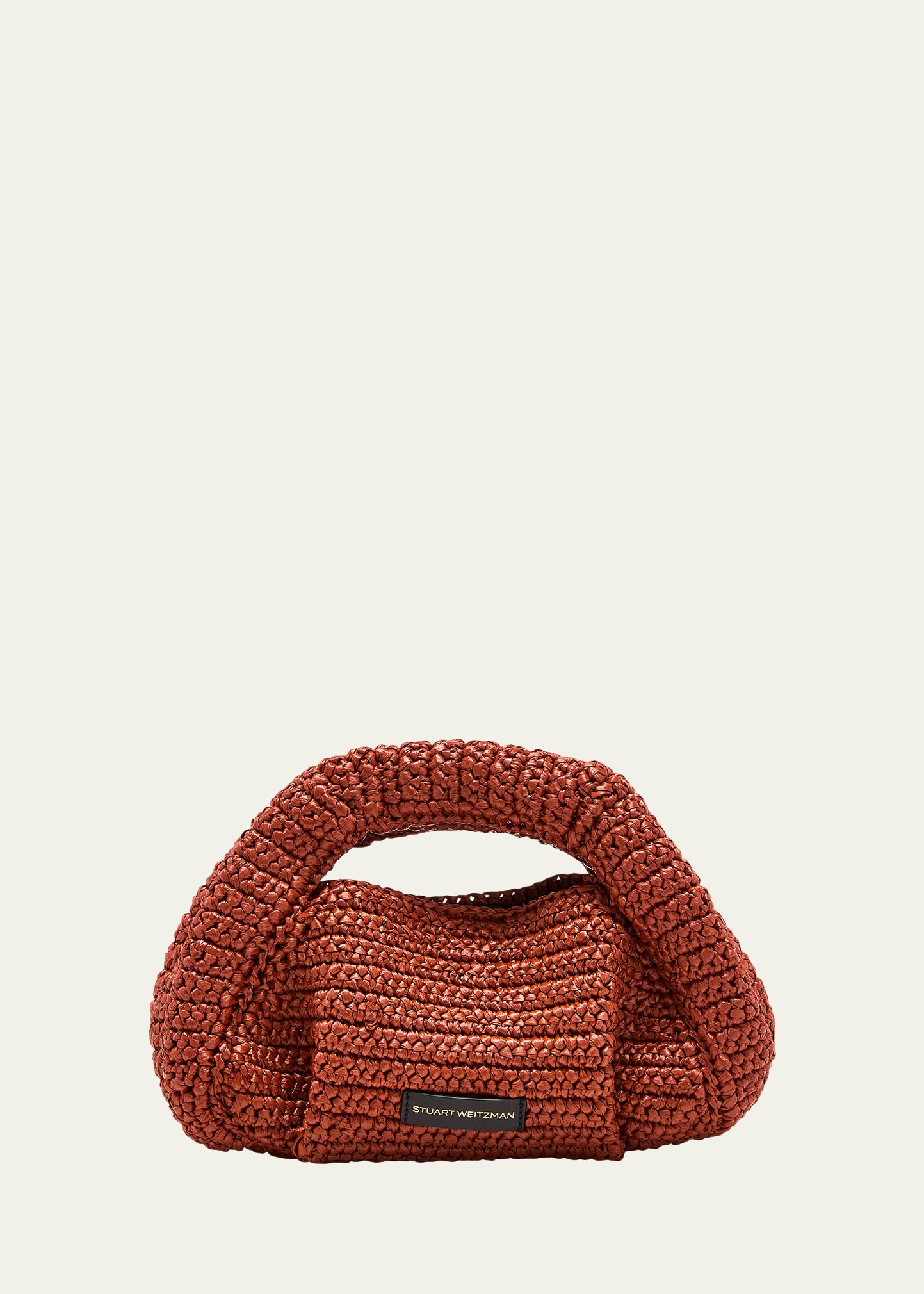 The Moda Mini Raffia Top-Handle Bag - 1