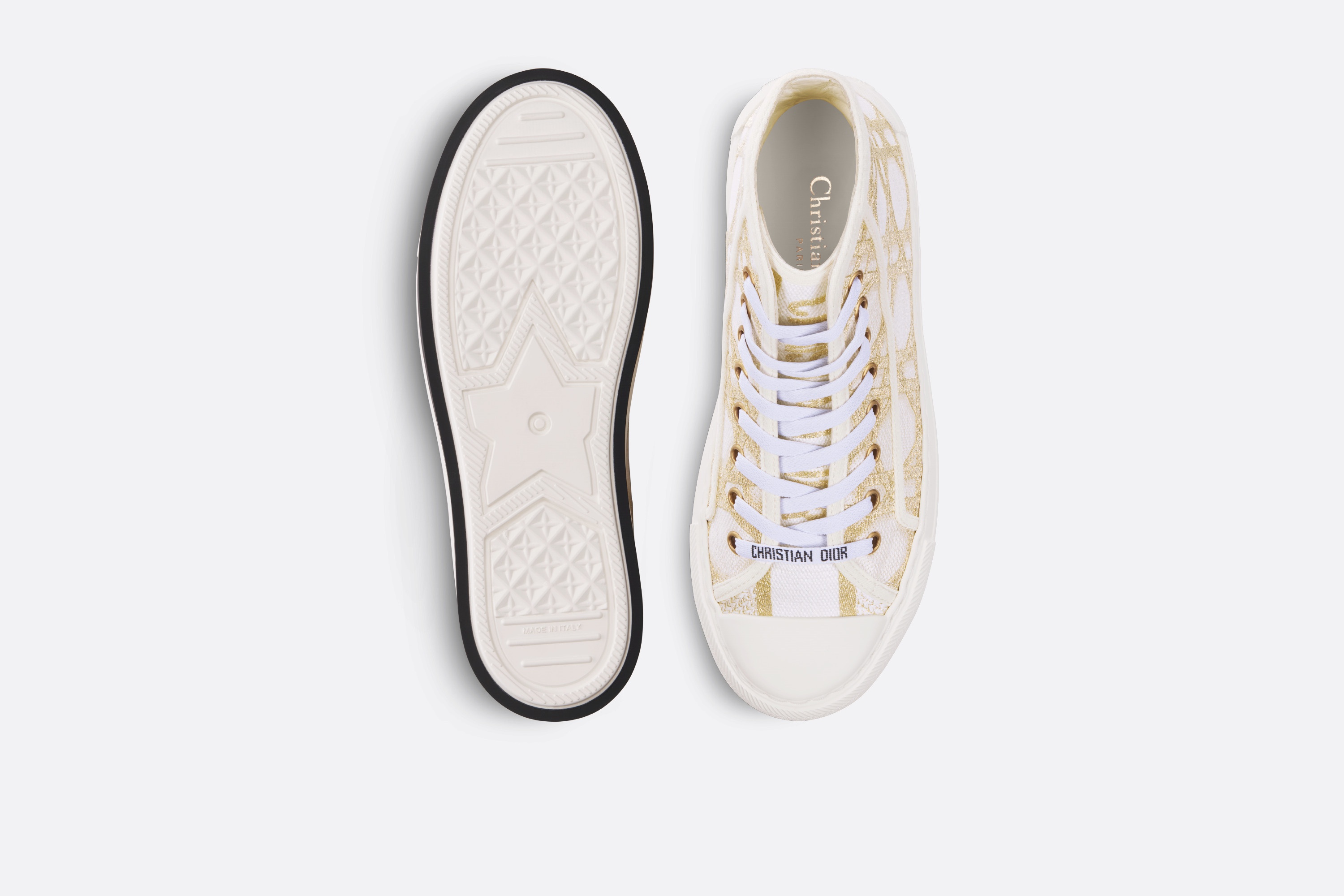 Dior Or Walk'n'Dior High-Top Platform Sneaker - 4