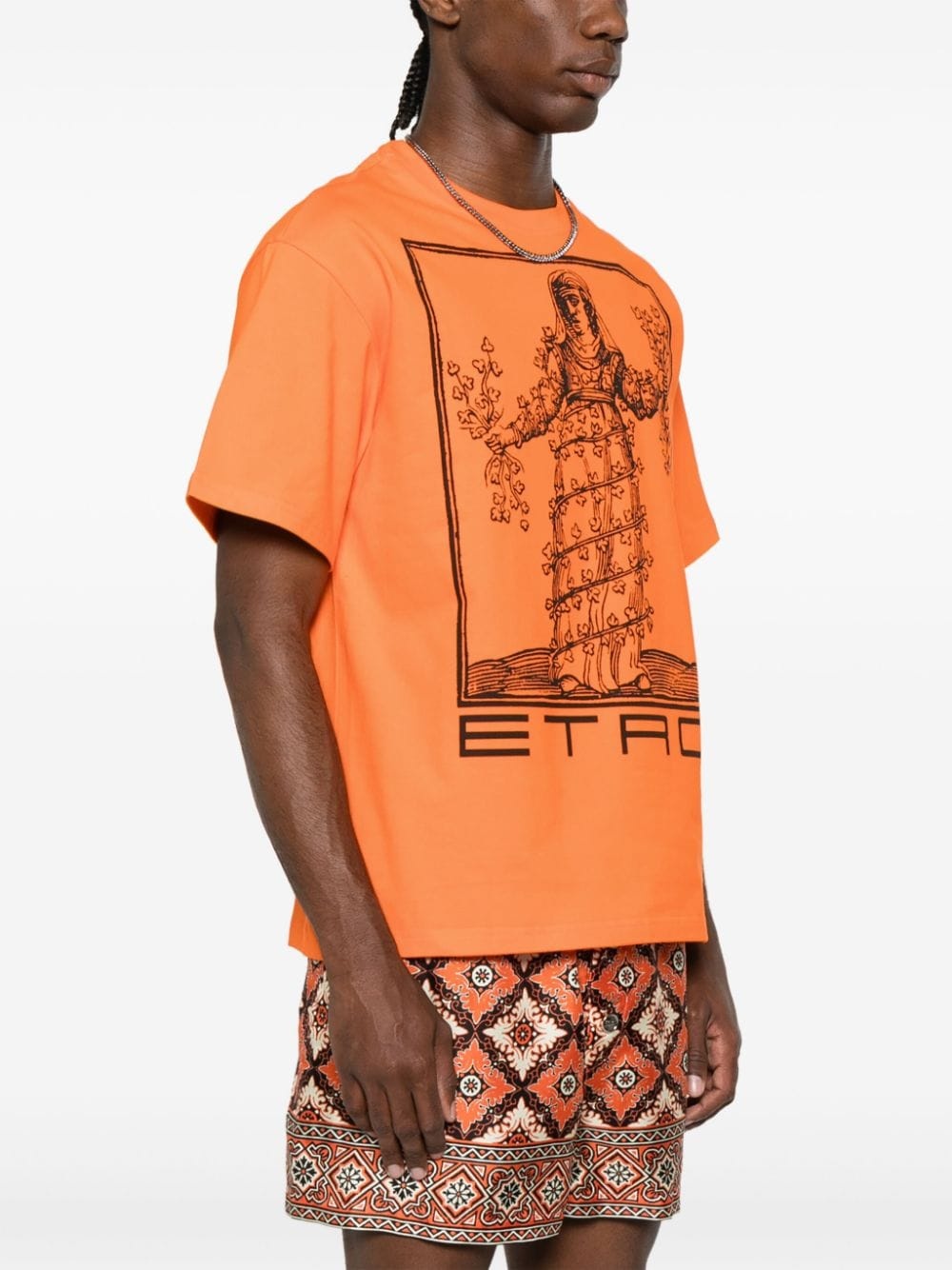 logo-print cotton T-shirt - 3