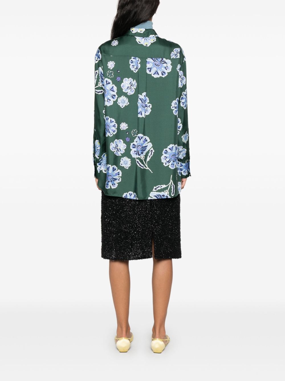 floral-print shirt - 4